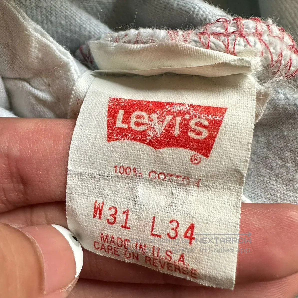 Vintage Vintage Levi's 501 90s US Made. Size US 30 / EU 46 - 6 Thumbnail