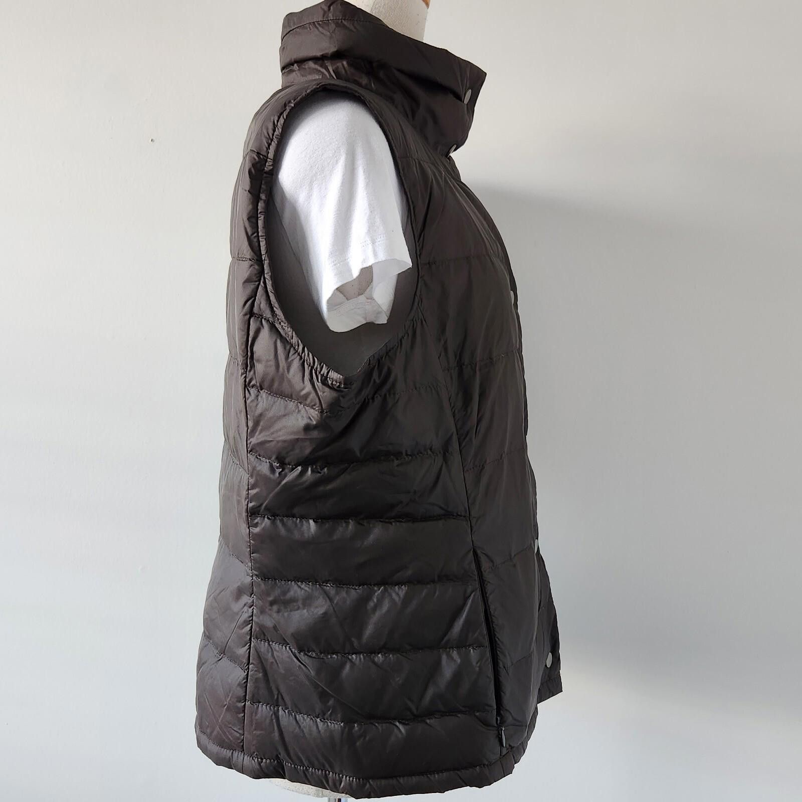 Escada Escada Sport Vest EU 42 Large Dark Brown Goose Down Puffer Size L / US 10 / IT 46 - 3 Thumbnail