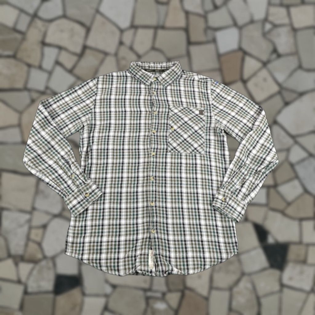 Vintage VINTAGE Triple Five Soul Shirt Mens S Green Plaid Cotton Flannel Button-Up Long Sleeve Collared - Mens Small Green Plaid Button-Up Flannel Shirt Size US S / EU 44-46 / 1 - 1 Thumbnail