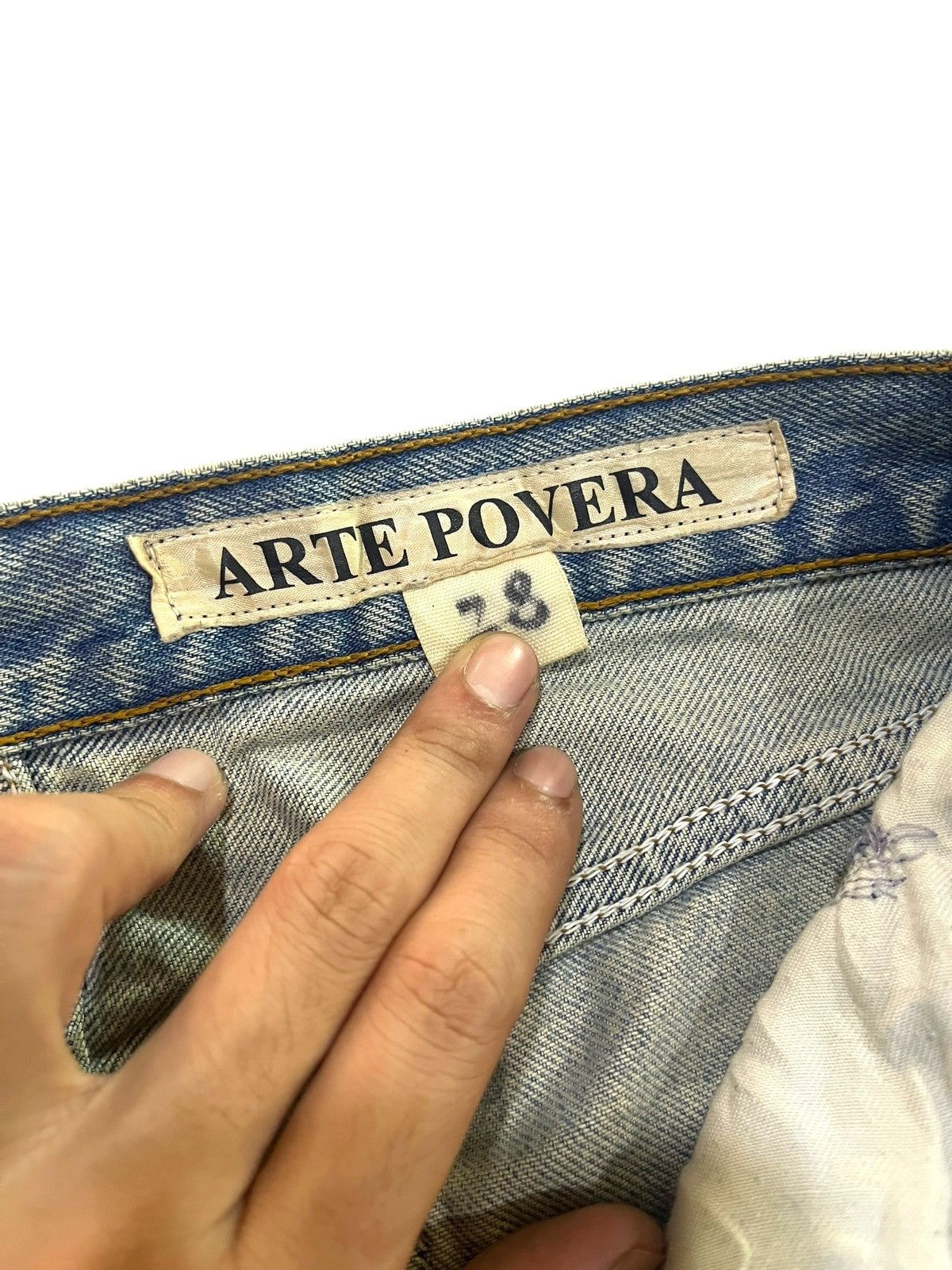 Levi's GRUNGE🤘🏼 VINTAGE LEVIS ARTE POVERA PATHWORK DISTRESSED DENIM Size US 29 - 6 Thumbnail