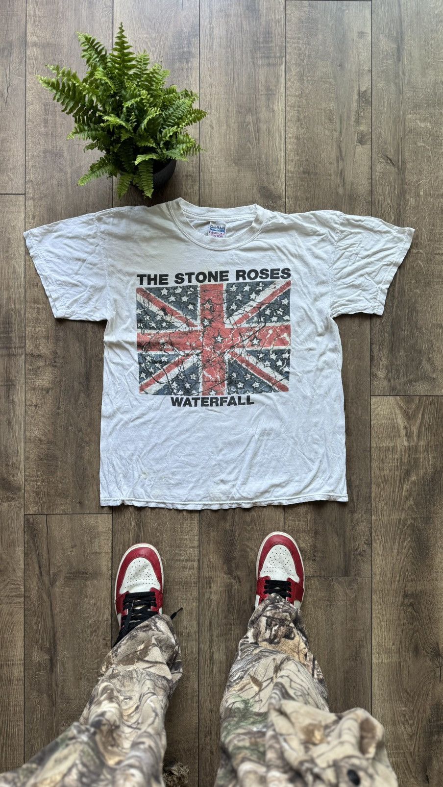 Band Tees × Japanese Brand × Vintage 90s The Stone Roses Waterfall Psychodelic Vintage Tee Shirt Size US L / EU 52-54 / 3 - 3 Thumbnail