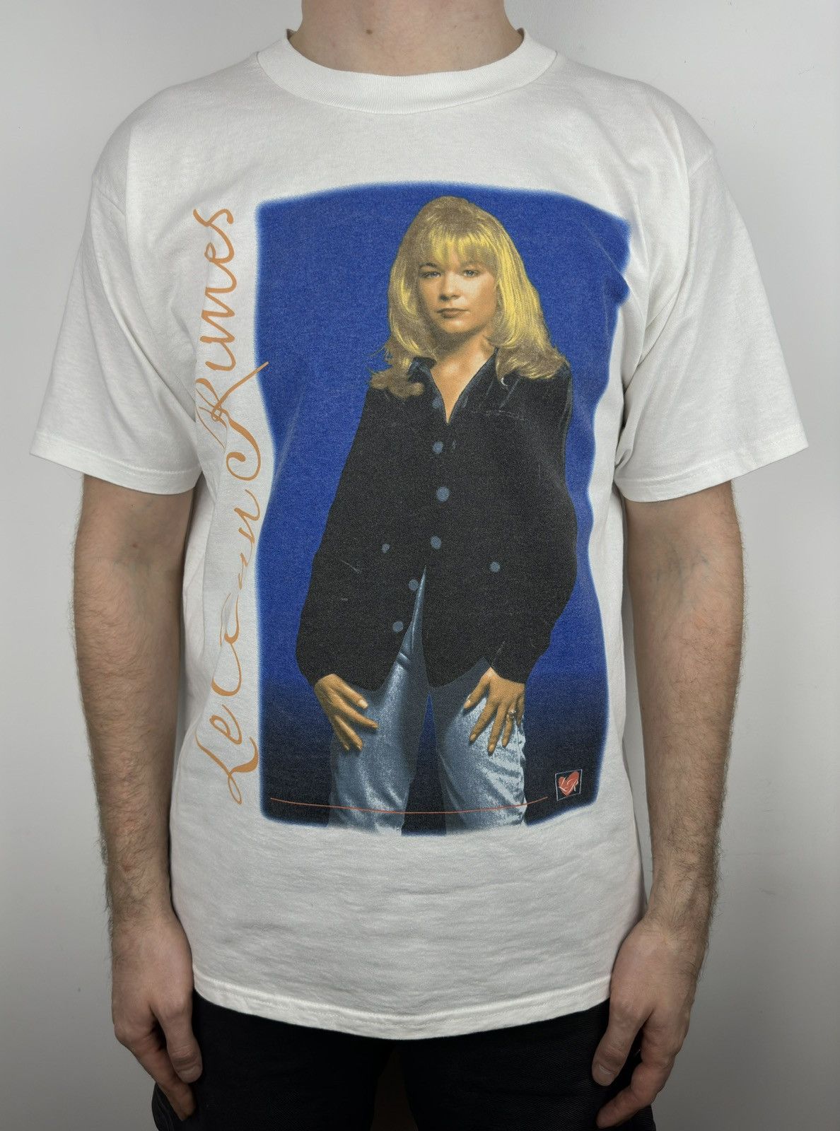 Band Tees 90s Vintage LeAnn Rimes 1997 Counrty Graphic T Shirt Tee Size US L / EU 52-54 / 3 - 3 Thumbnail