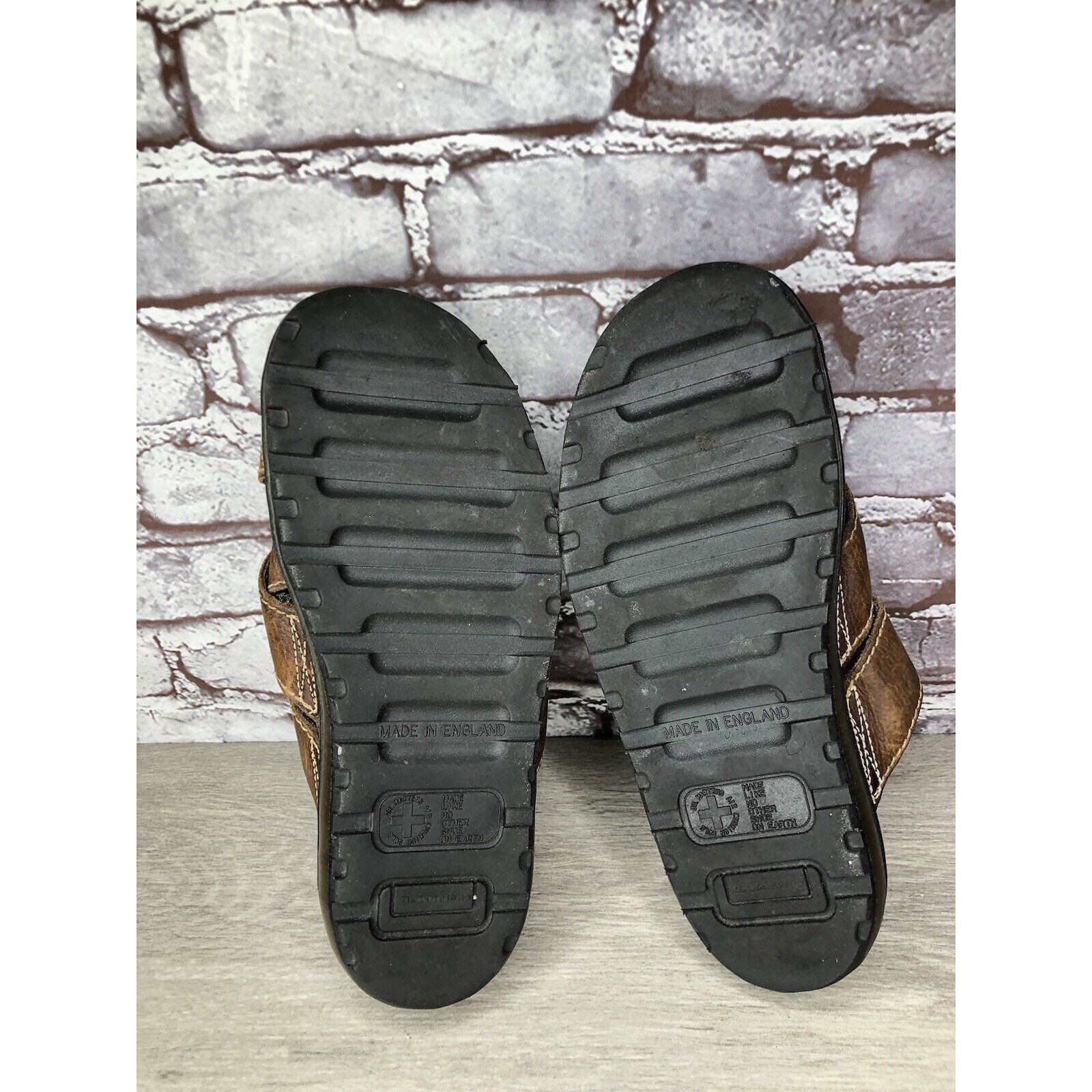 Dr. Martens Vintage 90s DR. DOC MARTENS Brown Leather Fisherman Platform Size US 10 / EU 43 - 12 Thumbnail