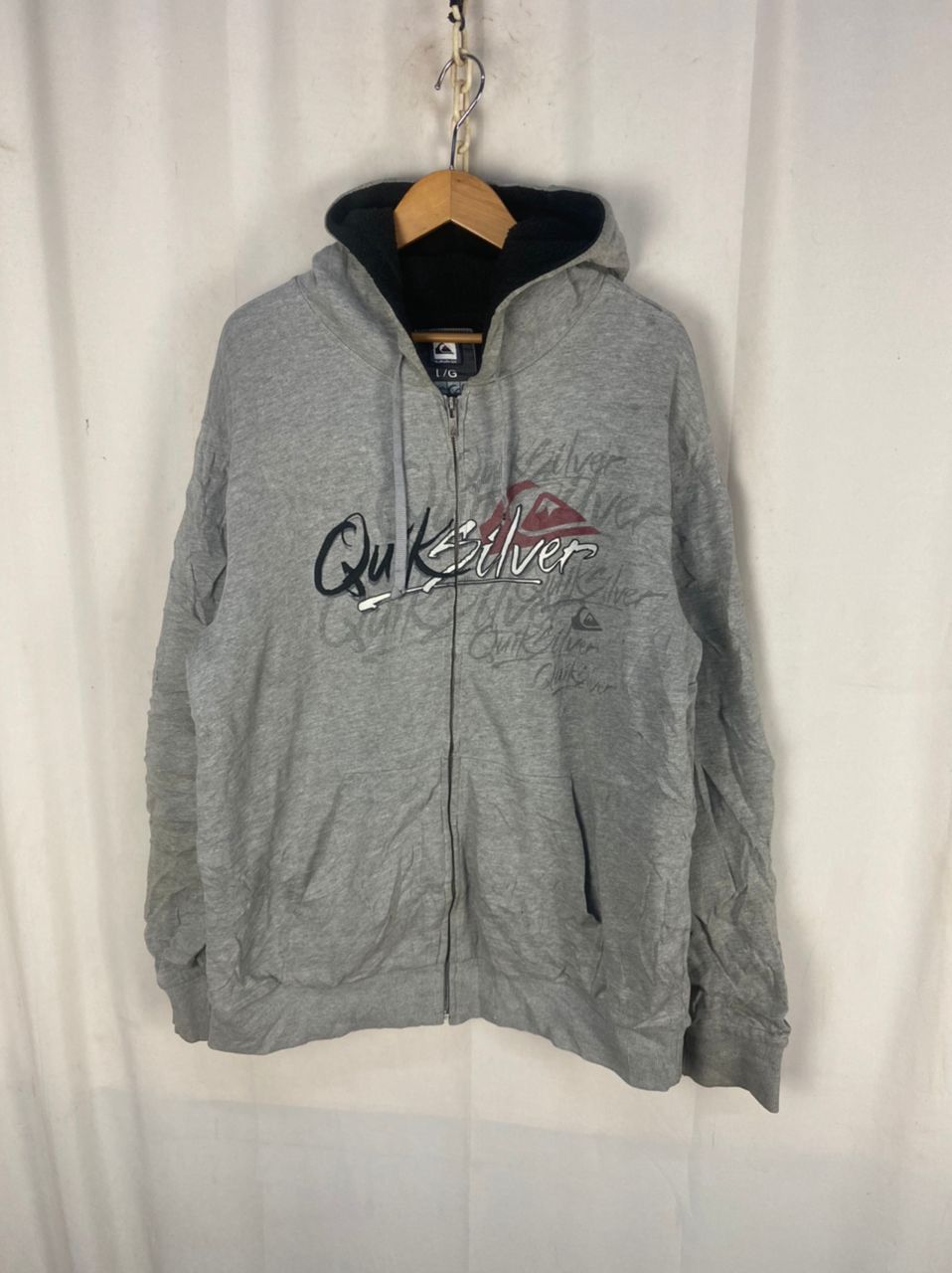 Quiksilver Quicksilver printed zipper hoodie Size US L / EU 52-54 / 3 - 11 Thumbnail