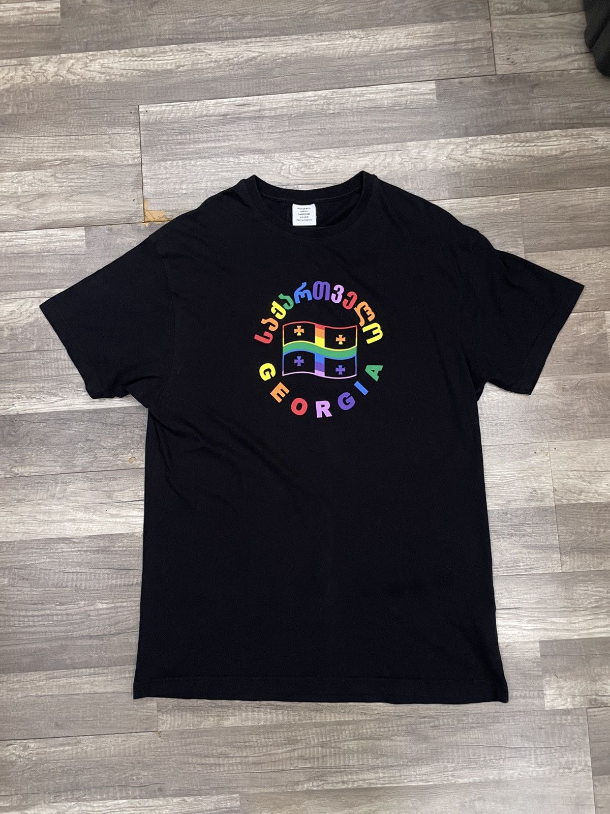 Vetements Rare ss19 vetements georgia tee Size US M / EU 48-50 / 2 - 1 Thumbnail