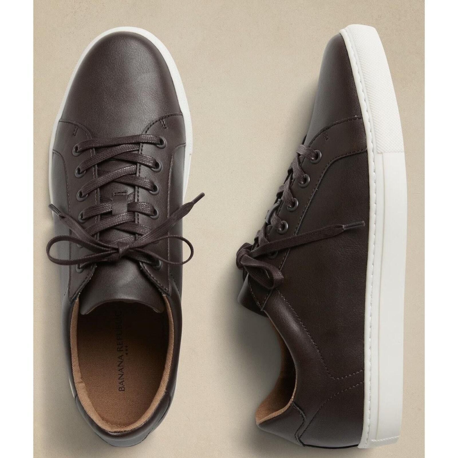 Banana Republic New Banana Republic VEGAN LEATHER SNEAKERS size 11 Size US 11 / EU 44 - 1 Thumbnail