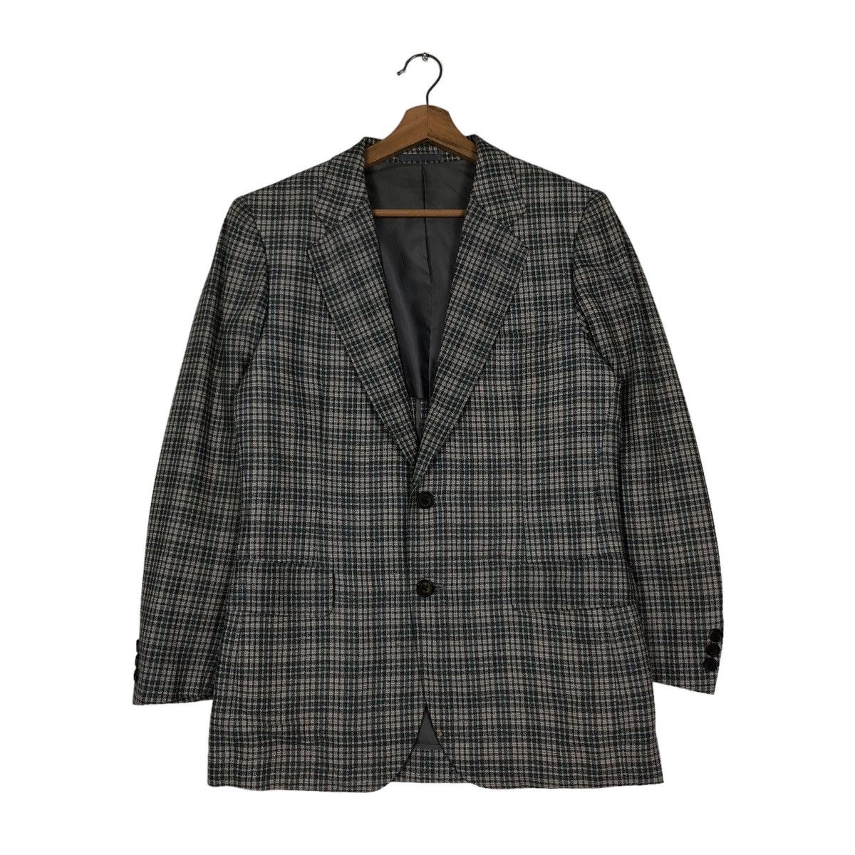 Burberry 🔥Vintage Burberrys Nova Check Tartan Design Double Breast Size US M / EU 48-50 / 2 - 1 Thumbnail