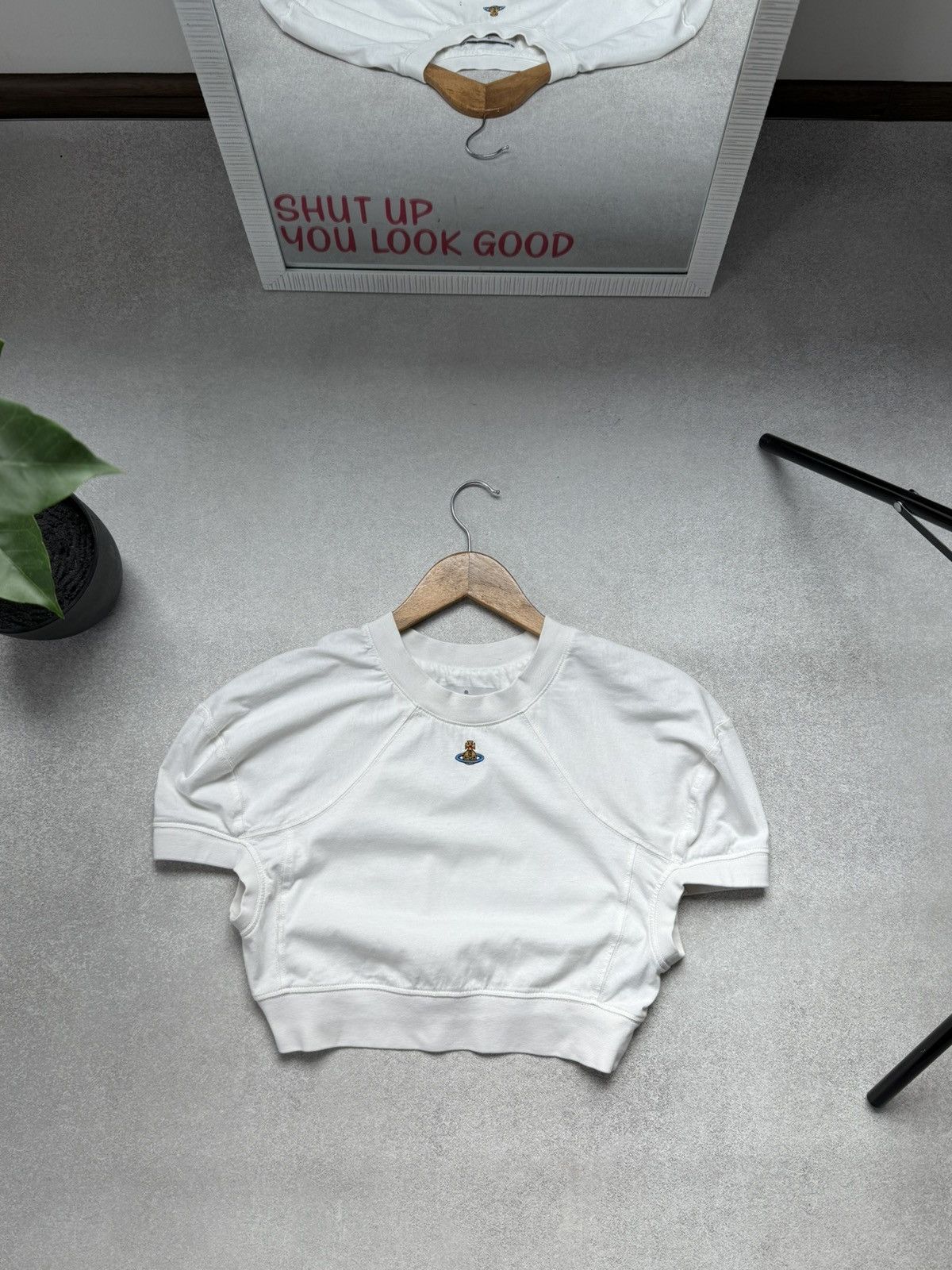 Vivienne Westwood Vivienne Westwood Cropped Top T-Shirt Woomen’s Rare White Size XS / US 0-2 / IT 36-38 - 1 Thumbnail