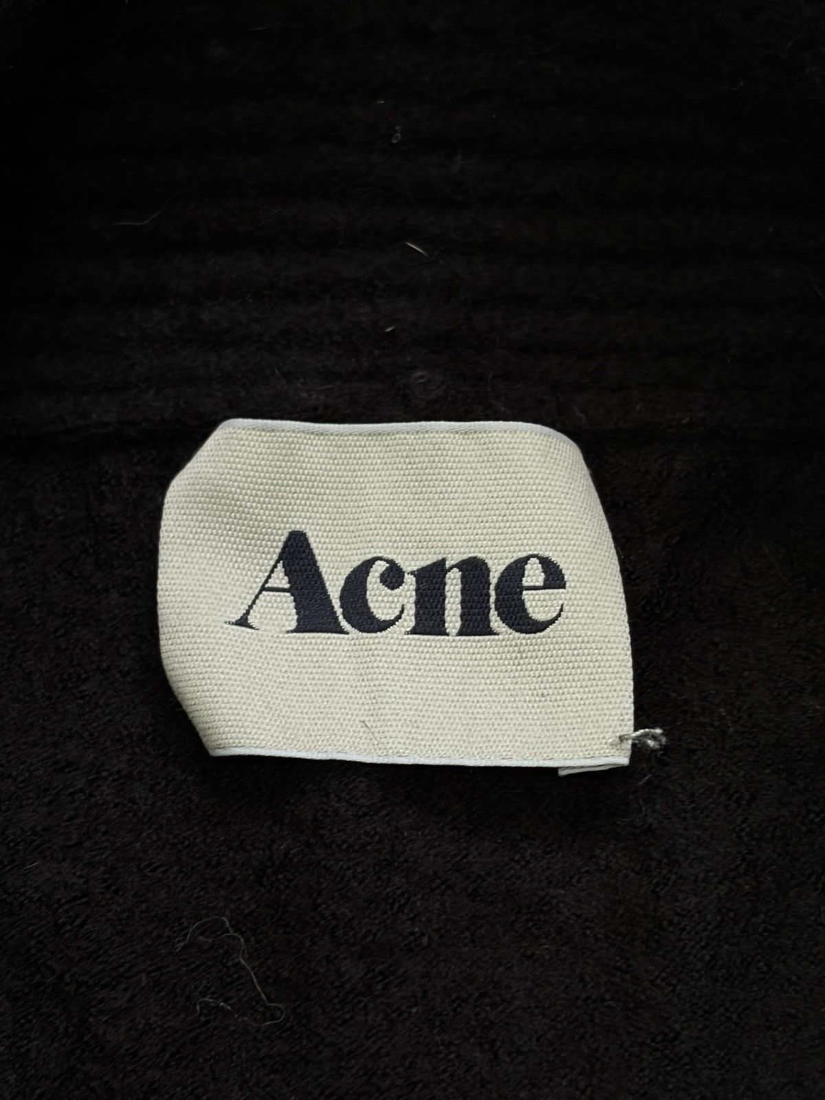 Acne Studios Acne Studios Archive Black Shawl Collar Ribbed Cardigan Size M / US 6-8 / IT 42-44 - 5 Thumbnail
