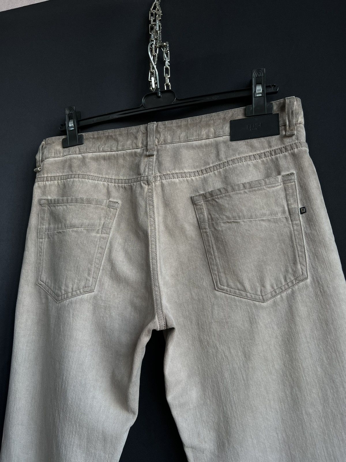 Fendi FENDI Jeans Pants Beige Size 34/34 Size US 34 / EU 50 - 8 Thumbnail