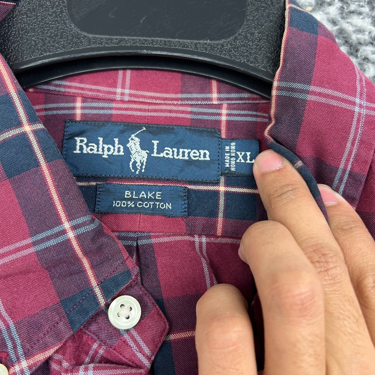 Ralph Lauren Vintage Ralph Lauren Blake Button Down XL Plaid Long Sleeve Size US XL / EU 56 / 4 - 2 Thumbnail