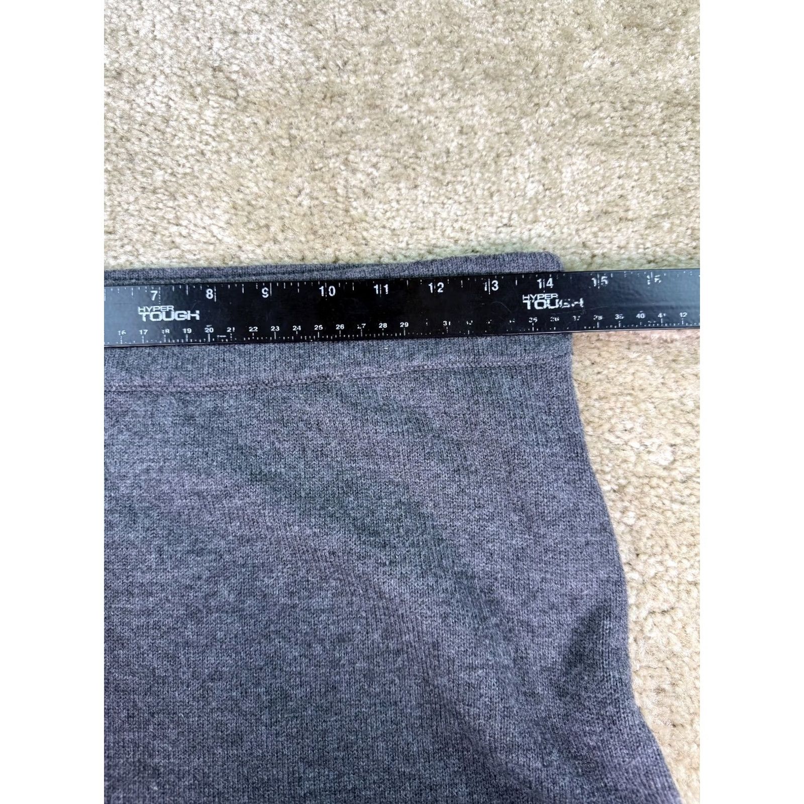 Gap Gap Midi Skirt Womens Small Merino Wool Blend Stretch Office Career Gray Knit B941 Size 28" / US 6 / IT 42 - 3 Thumbnail