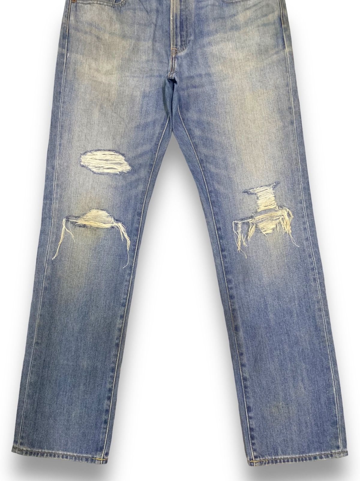 Uniqlo Vintage Uniqlo UJ Rusty Mud Wash Regular Fit Distress Jeans Size US 34 / EU 50 - 9 Thumbnail