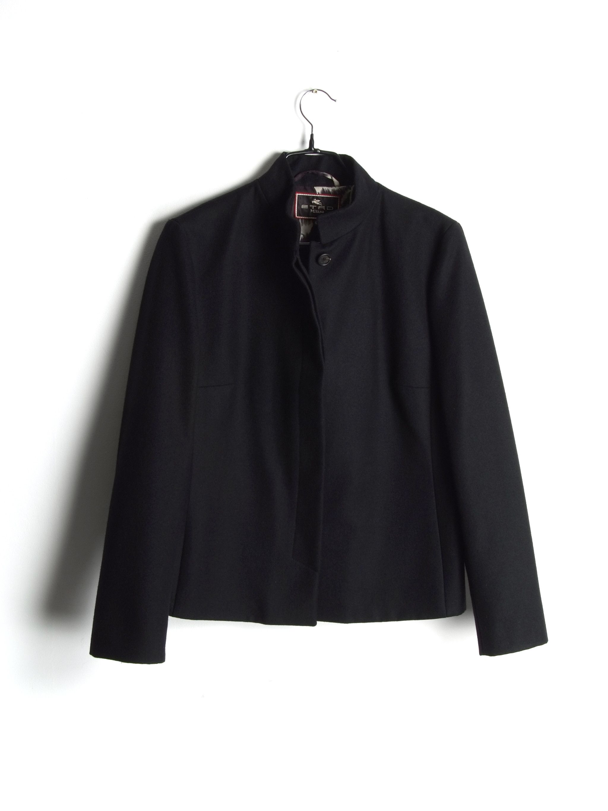 Etro Etro Milano Wool Silk Cashmere Short Light Coat Jacket Size L / US 10 / IT 46 - 5 Thumbnail
