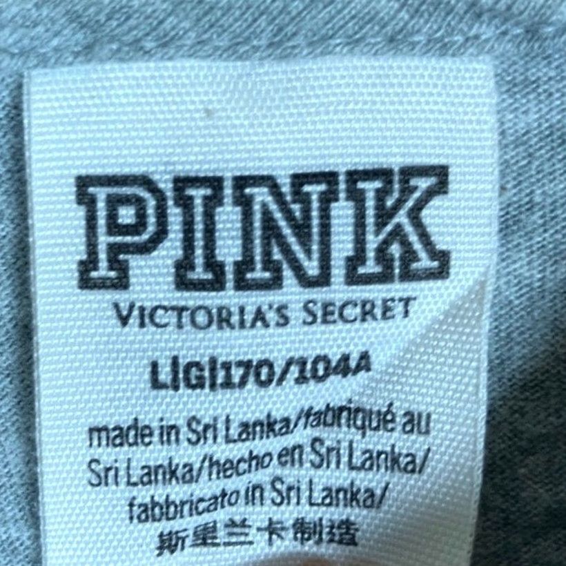 Vintage PINK Victoria’s Secret Sweatshirt Gray Hooded Pullover 100% Cotton Large Womens Regular Shirt Size L / US 10 / IT 46 - 6 Thumbnail