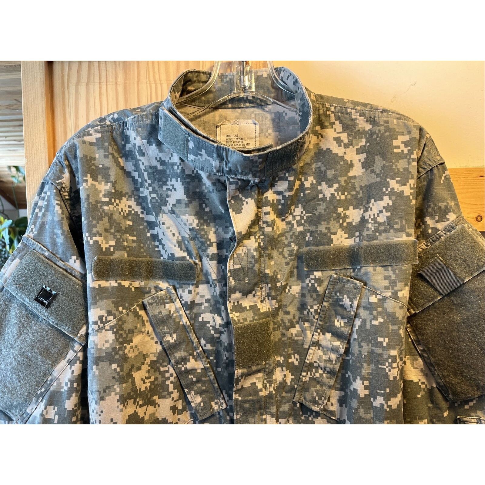 Other US Army Men’s L Long Digital Camouflage Cotton Nylon Jacket Size US L / EU 52-54 / 3 - 6 Thumbnail