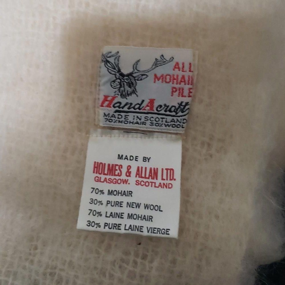 Designer CT1953 Holmes & Allan NWOT Cream Alpaca Mohair Wrap OS Size ONE SIZE - 5 Thumbnail