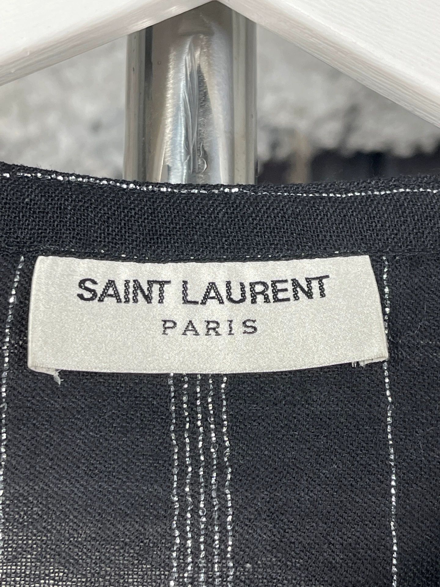 Saint Laurent Paris Saint Laurent SLP Silver Thread Shirt 38 New Size XS / US 0-2 / IT 36-38 - 6 Thumbnail