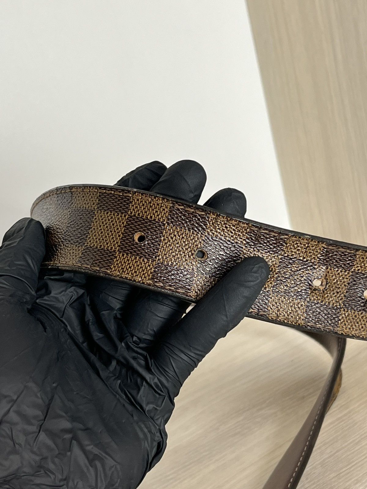 Louis Vuitton Louis Vuitton Damier Ebene Inventeur Belt Size 40 - 12 Thumbnail