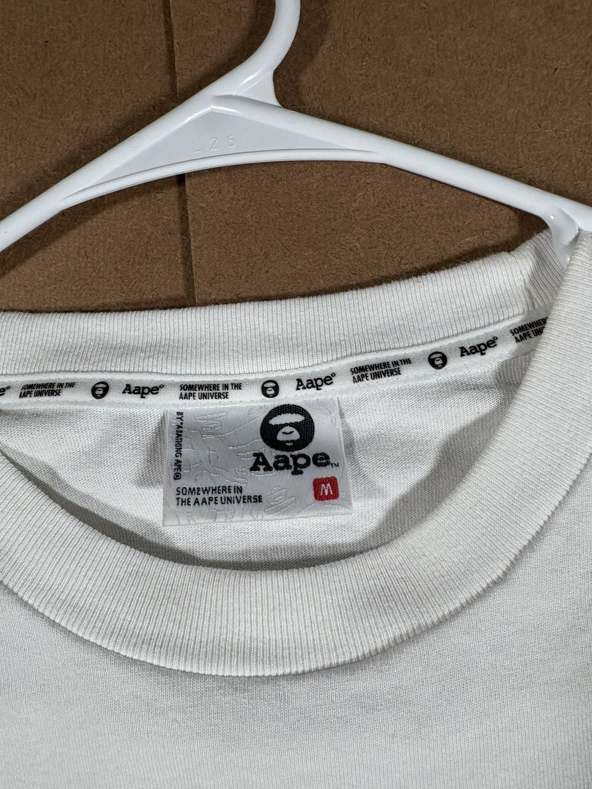 Aape AAPE Universe Japan Exclusive Graphic Tee White Medium Size US M / EU 48-50 / 2 - 4 Thumbnail