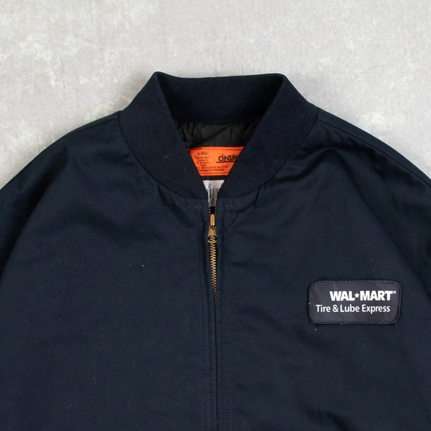 Walmart Cintas Navy Blue Vintage 1990s Bomber Jacket Men’s Large Jacket Size US L / EU 52-54 / 3 - 3 Thumbnail