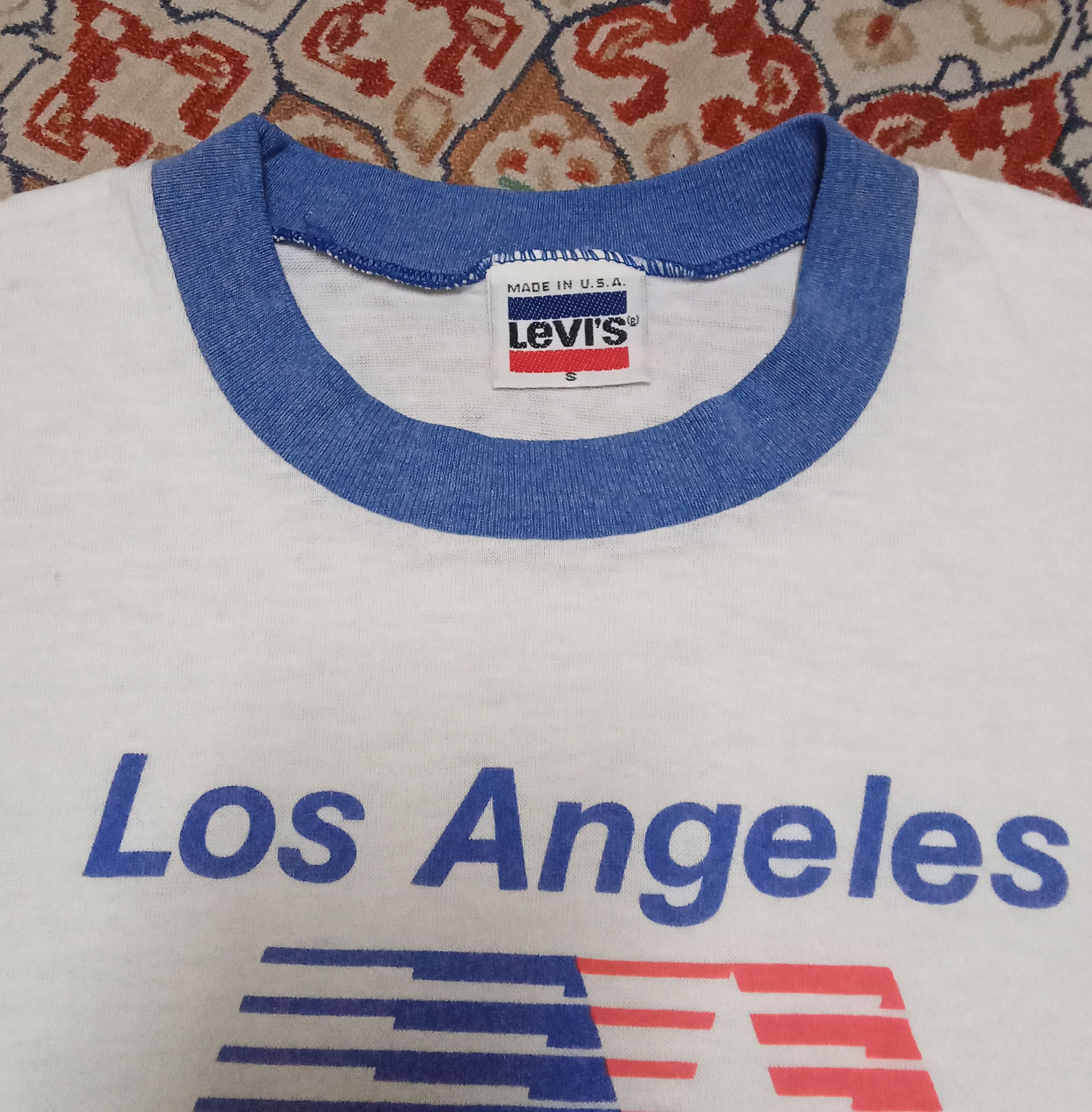 USA Olympics USA Los Angeles Olympic 1984 x Levi's Ringer Tee Size US S / EU 44-46 / 1 - 4 Thumbnail