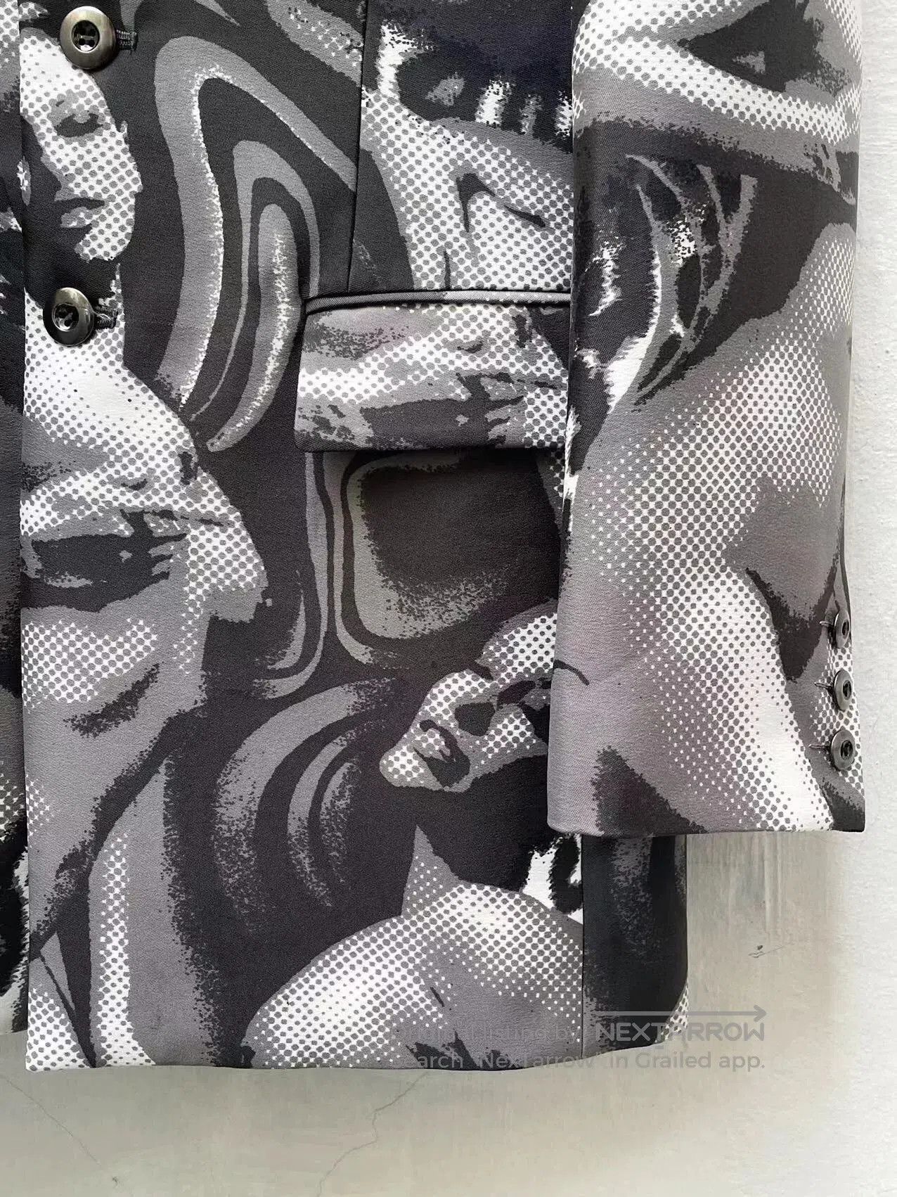 Yoshiyuki Konishi Gothic Print Yoshiyuki Konishi Suit Jacket. Size M / US 6-8 / IT 42-44 - 5 Thumbnail