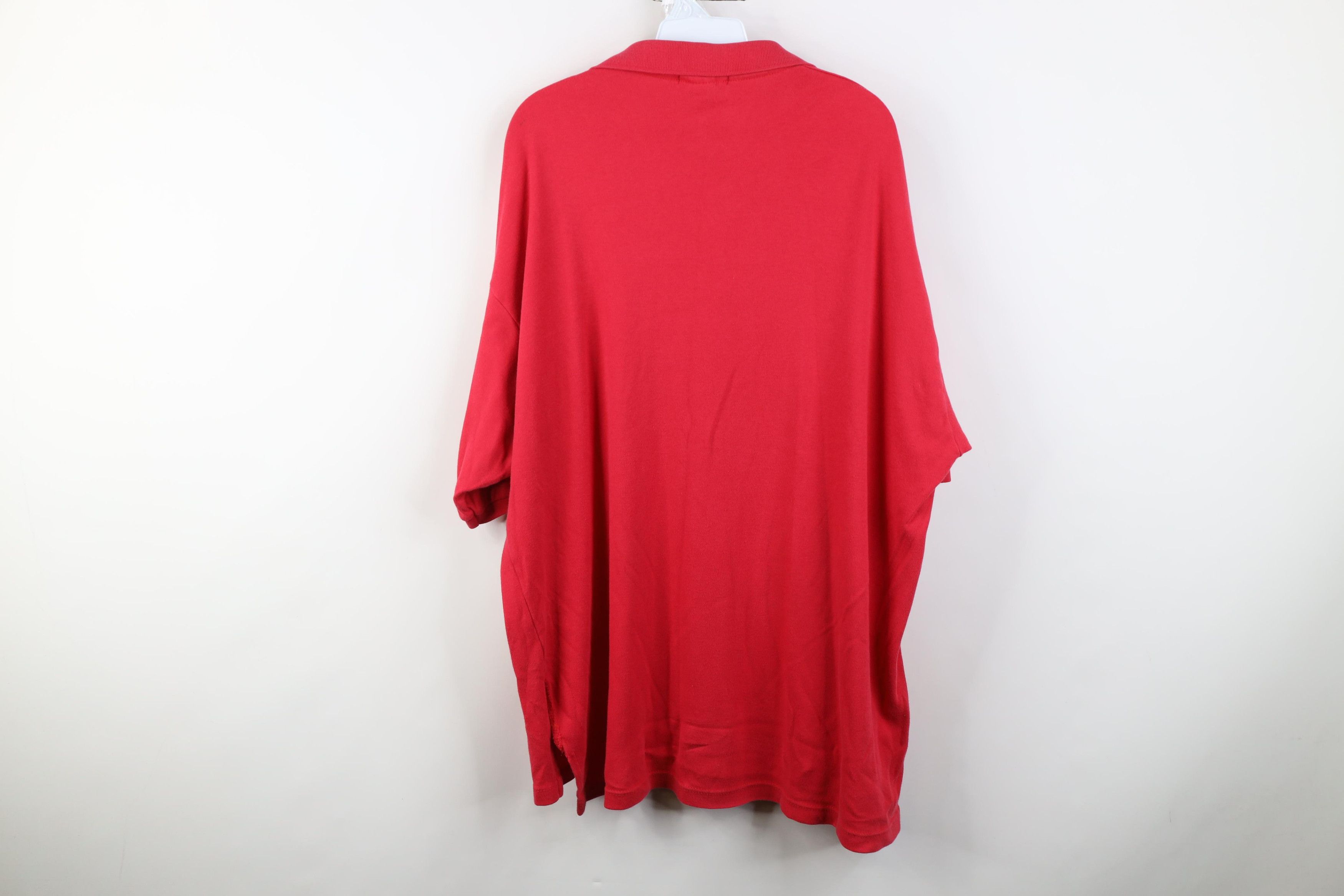 Vintage Vintage 80s 90s Beer King of Beers Golf Polo Shirt Red USA Size US XXL / EU 58 / 5 - 14 Thumbnail