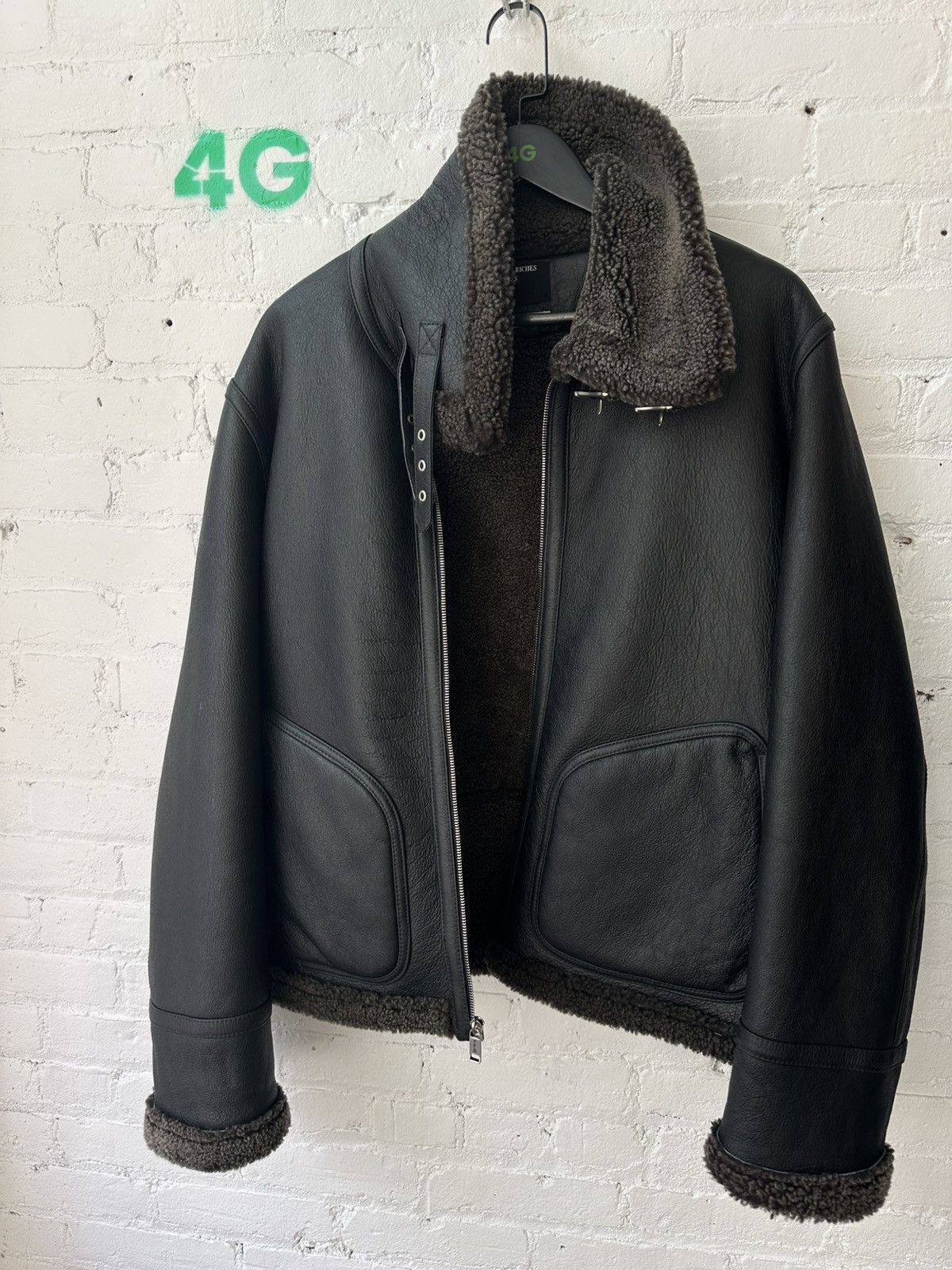 Enfants Riches Deprimes ERD SO RARE SHEARLING LEATHER BANE JACKET Size US L / EU 52-54 / 3 - 16 Thumbnail