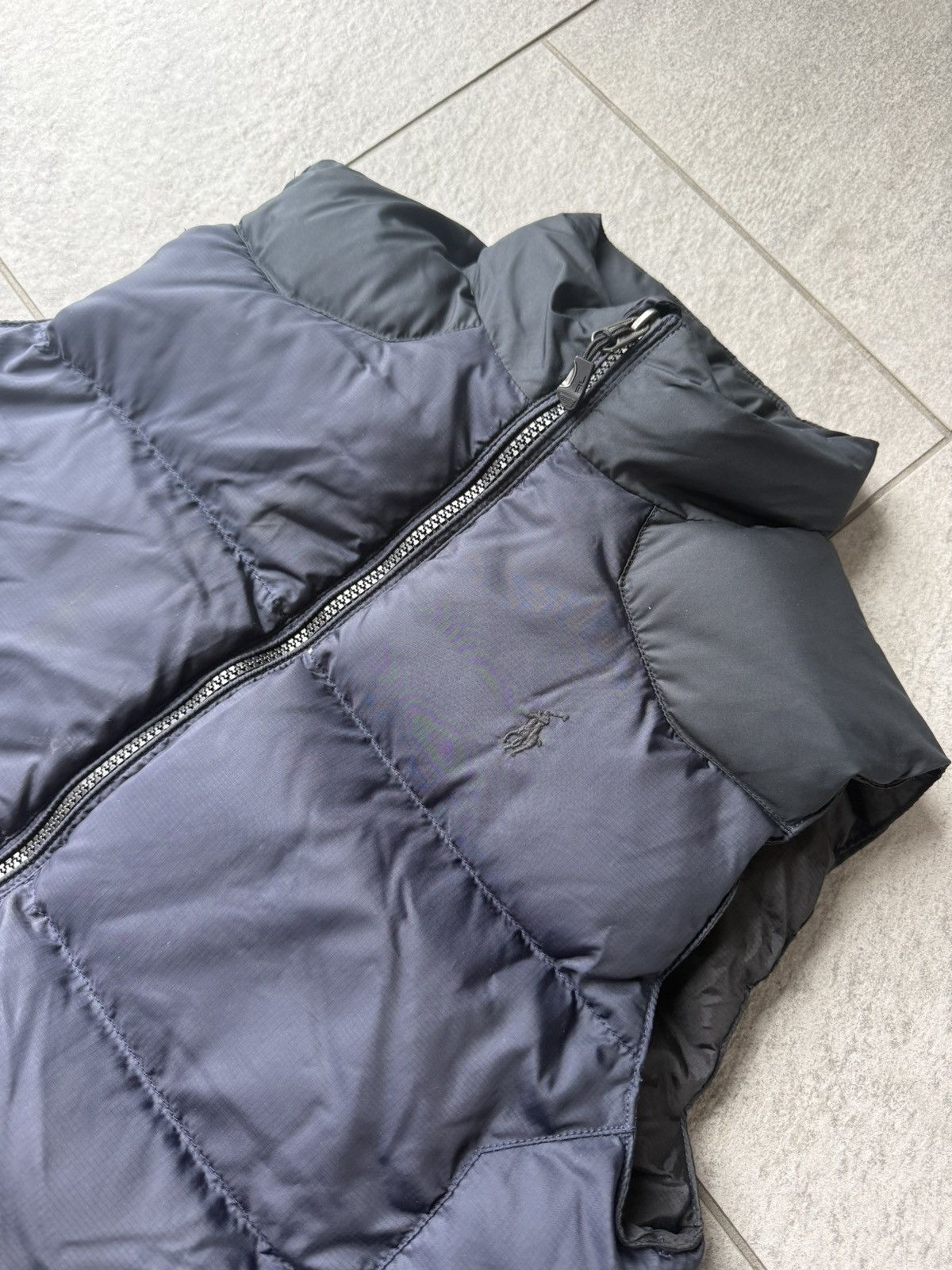 Polo Ralph Lauren black and dark blue polo puffer vest Size US M / EU 48-50 / 2 - 1 Thumbnail