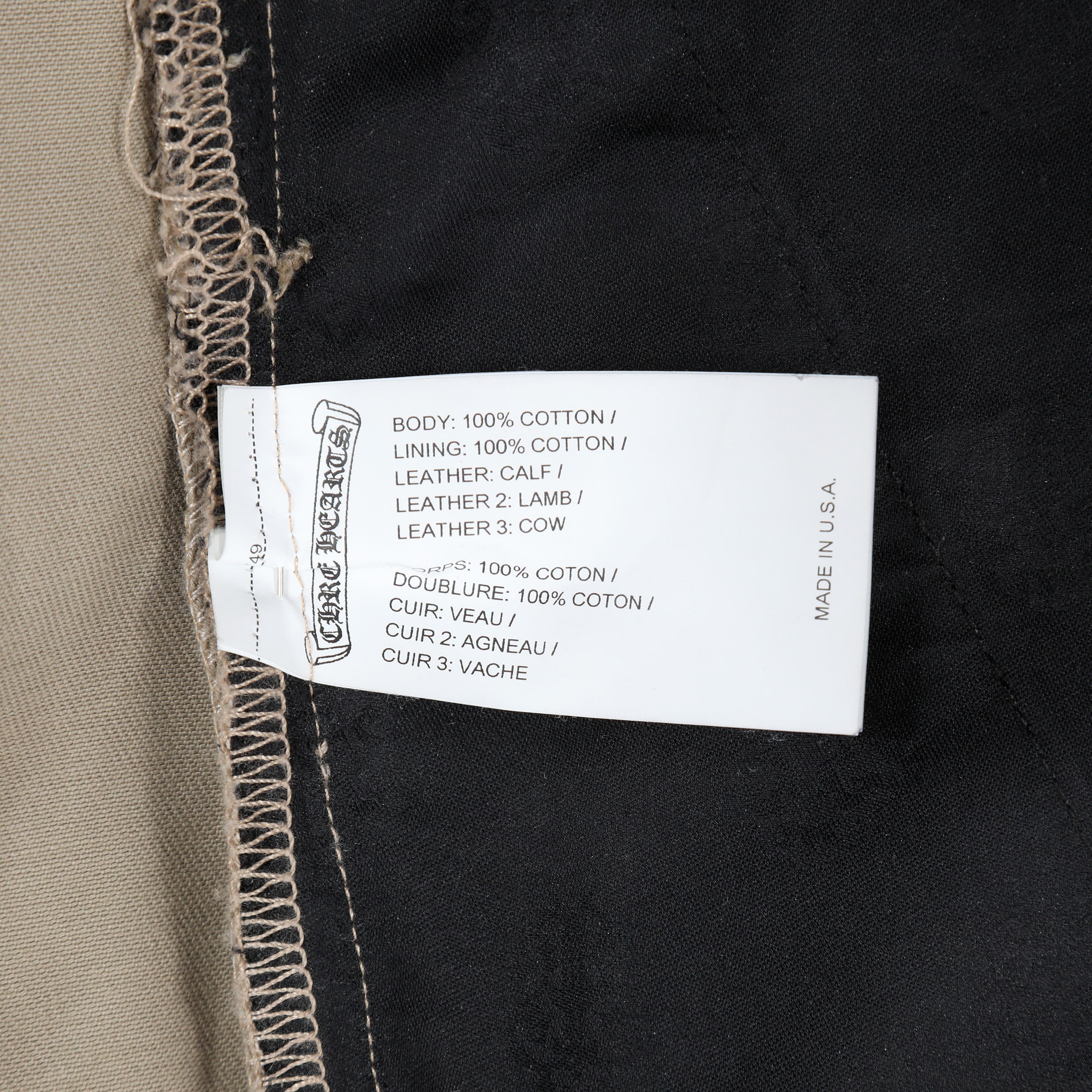 Chrome Hearts Tan Multi Checkered and Black Cross Patch Chino Pants Size US 33 - 7 Thumbnail