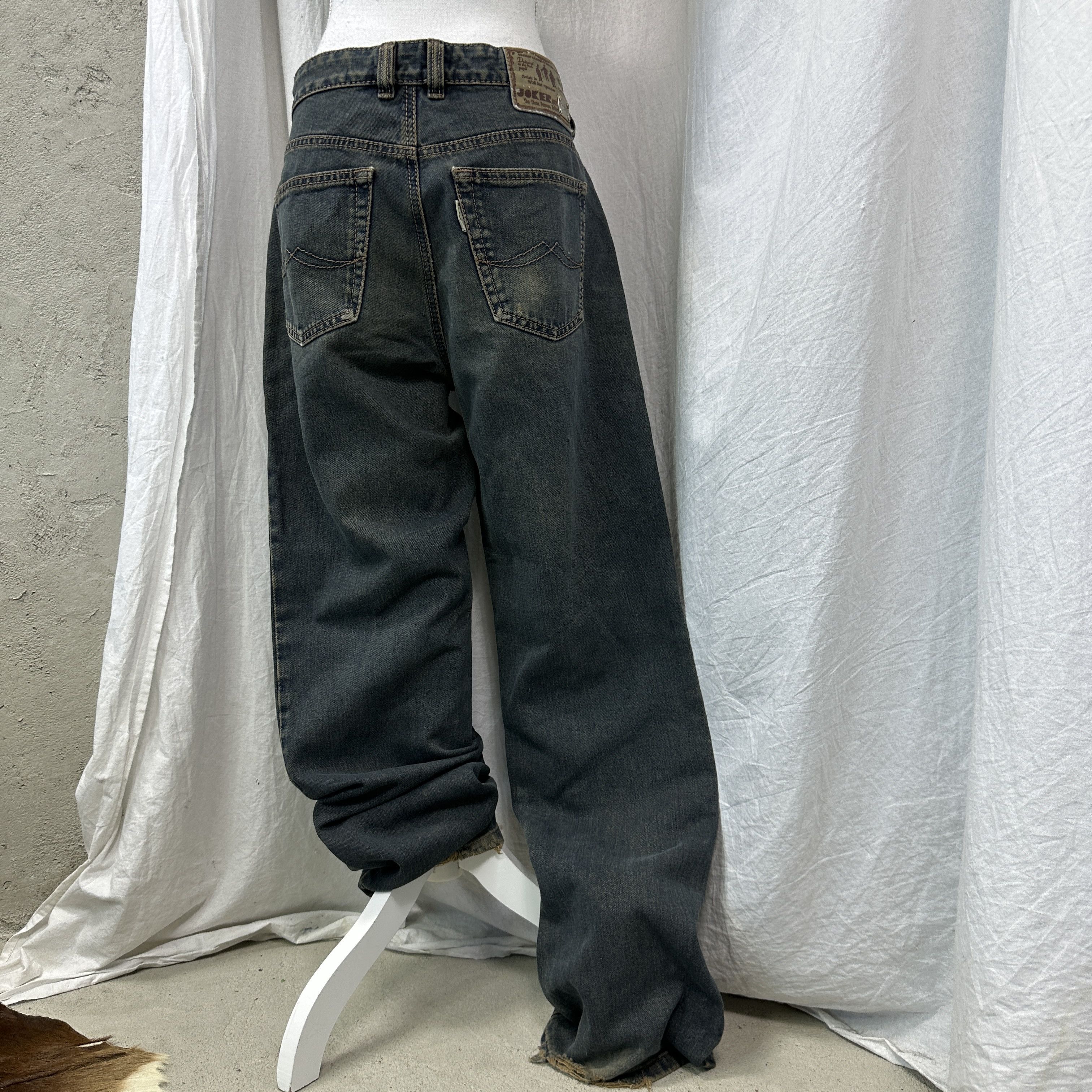 Vintage Vintage Denim Streetwear Rotten Green Baggy Jeans Y2K Size 25" / US 0 / IT 36 - 9 Thumbnail