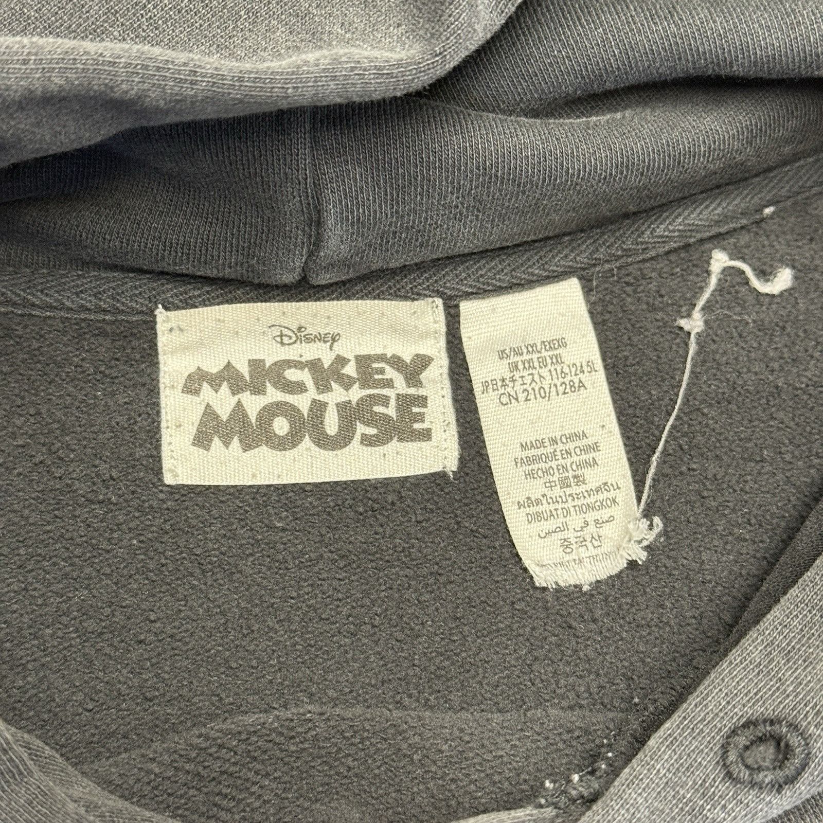 Mickey Mouse Vintage Mickey Mouse Hoodie Sweatshirt Black Embroidered 2XL Size US XXL / EU 58 / 5 - 14 Thumbnail
