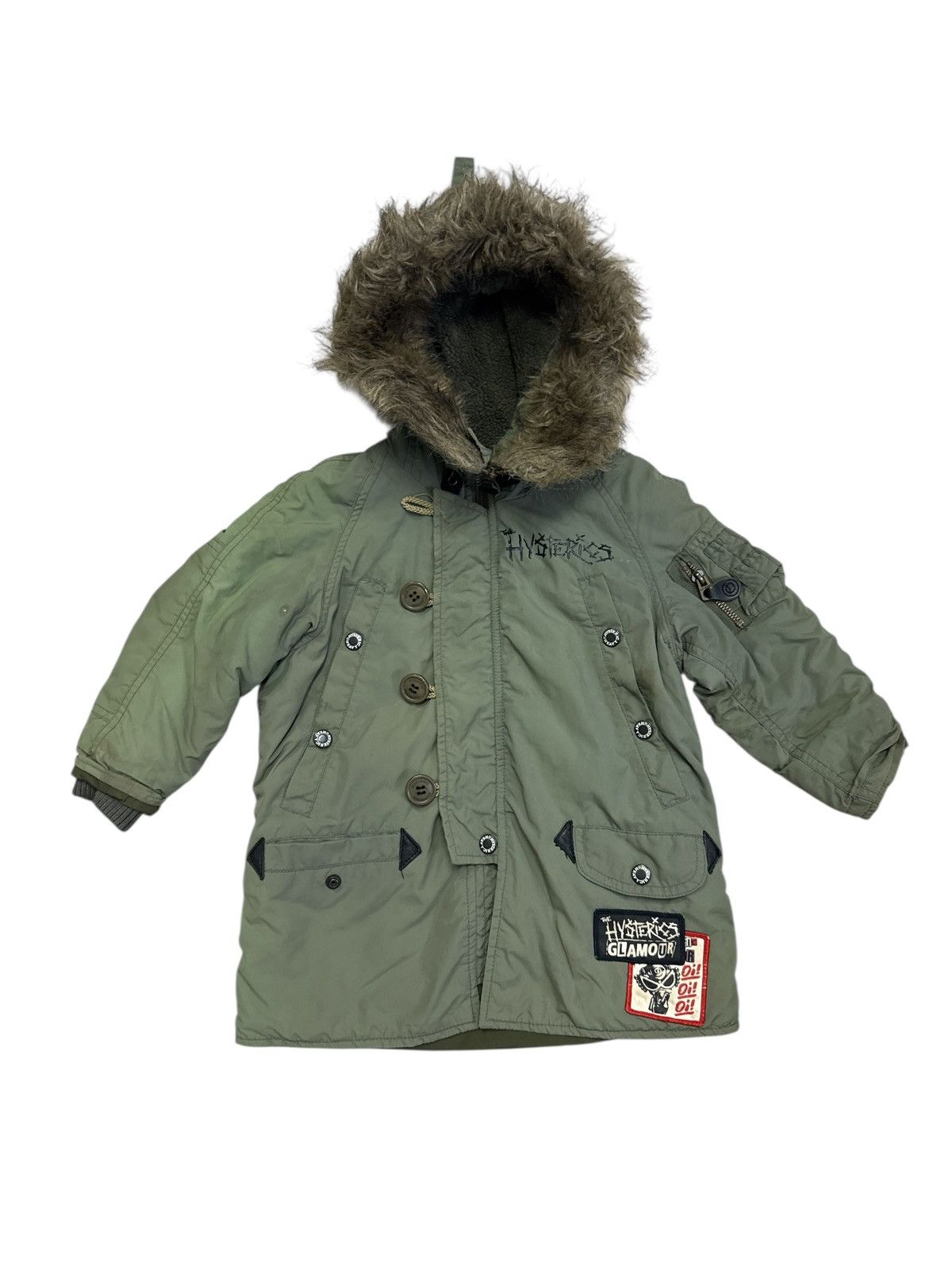 Vintage HYSTERIC GLAMOUR BOMBER JACKET KIDS 95 / 3 YEARS OLD Size US XXS / EU 40 - 2 Thumbnail