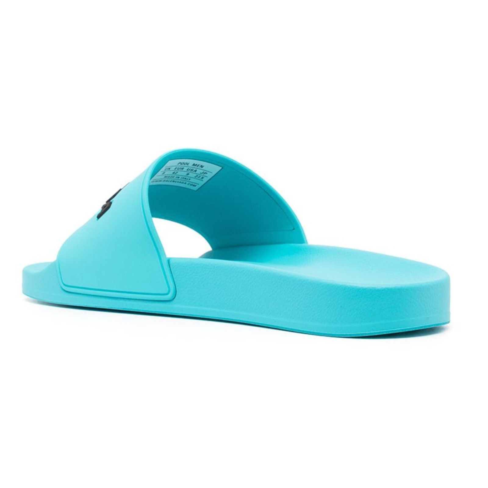 Balenciaga Balenciaga Turquoise Logo Slide Pool Sandal Flip Flop 43 10 Size US 10 / EU 43 - 8 Thumbnail