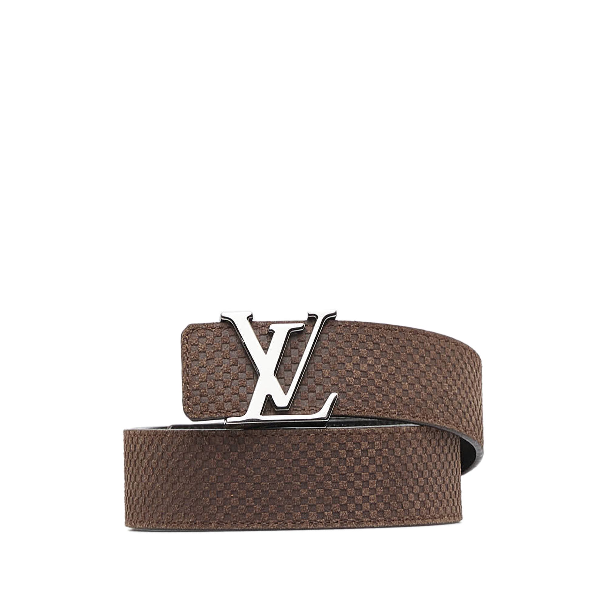 LOUIS VUITTON Louis Vuitton Sunture LV Initial Micro Damier Belt
