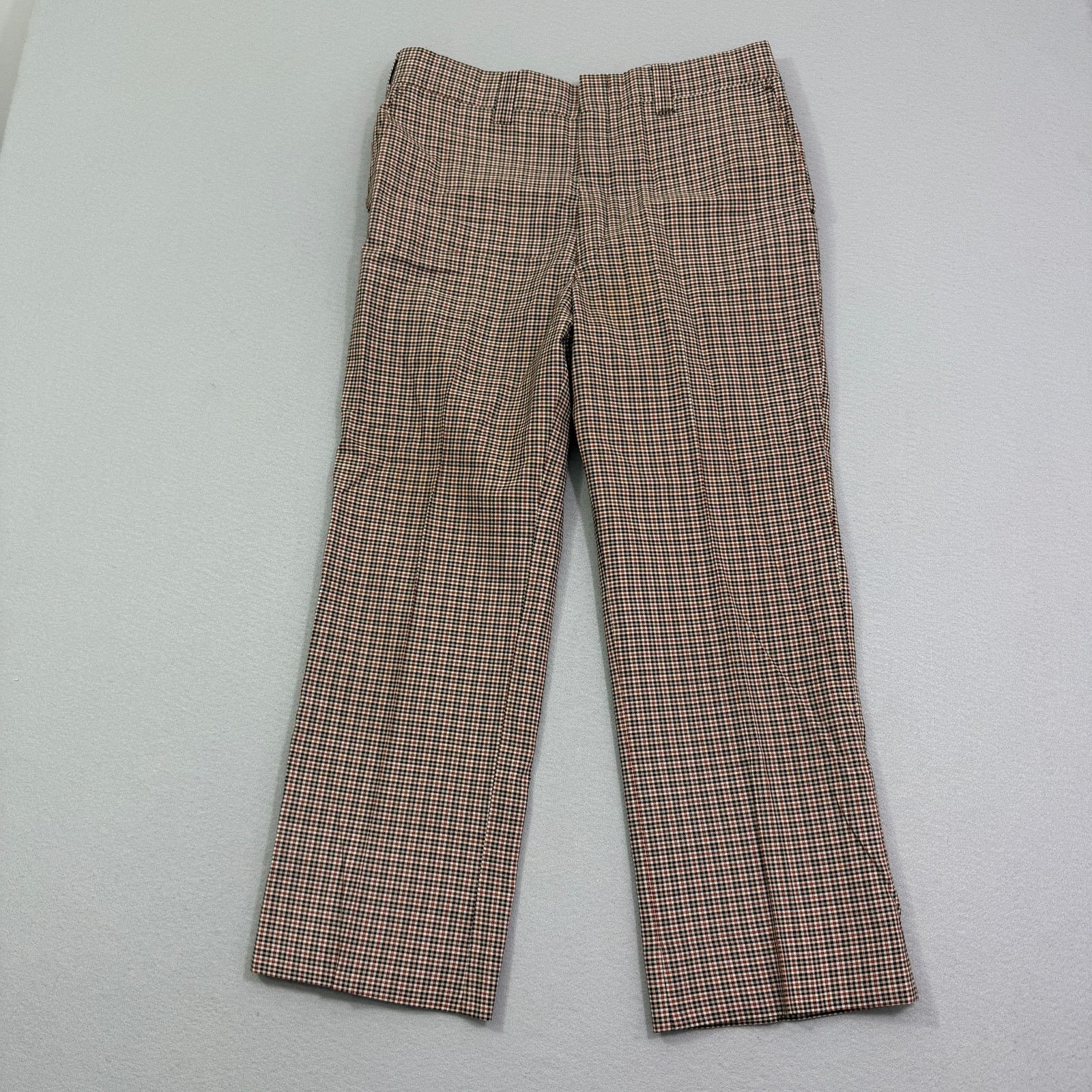 Vintage Vintage Plaid Trouser Pants Size 36x27 Measured 70s 80s Size US 36 / EU 52 - 1 Thumbnail