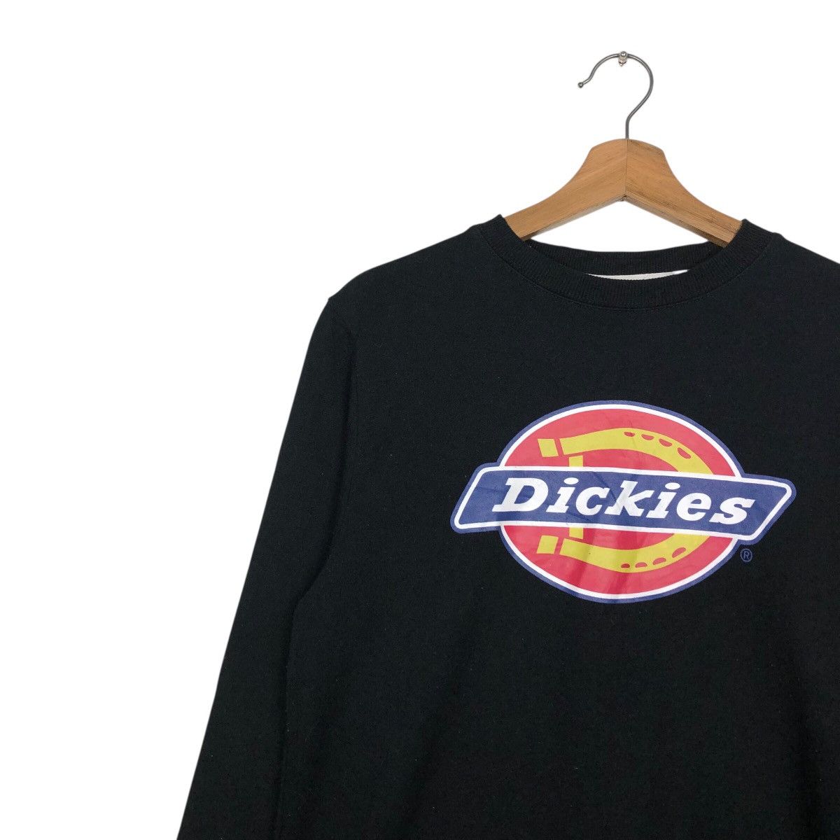 Japanese Brand Dickies Workwear Logo Sweatshirt Black Long Sleeve Crewneck Size US S / EU 44-46 / 1 - 8 Thumbnail