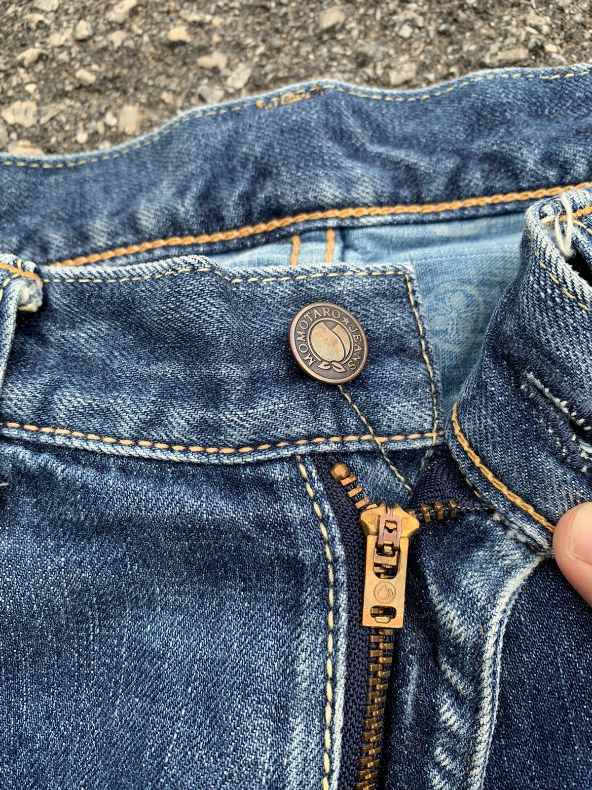 Japan Blue MOMOTARO ❌ JAPAN BLUE SELVEDGE DISTRESSED DENIM Size US 32 / EU 48 - 4 Thumbnail