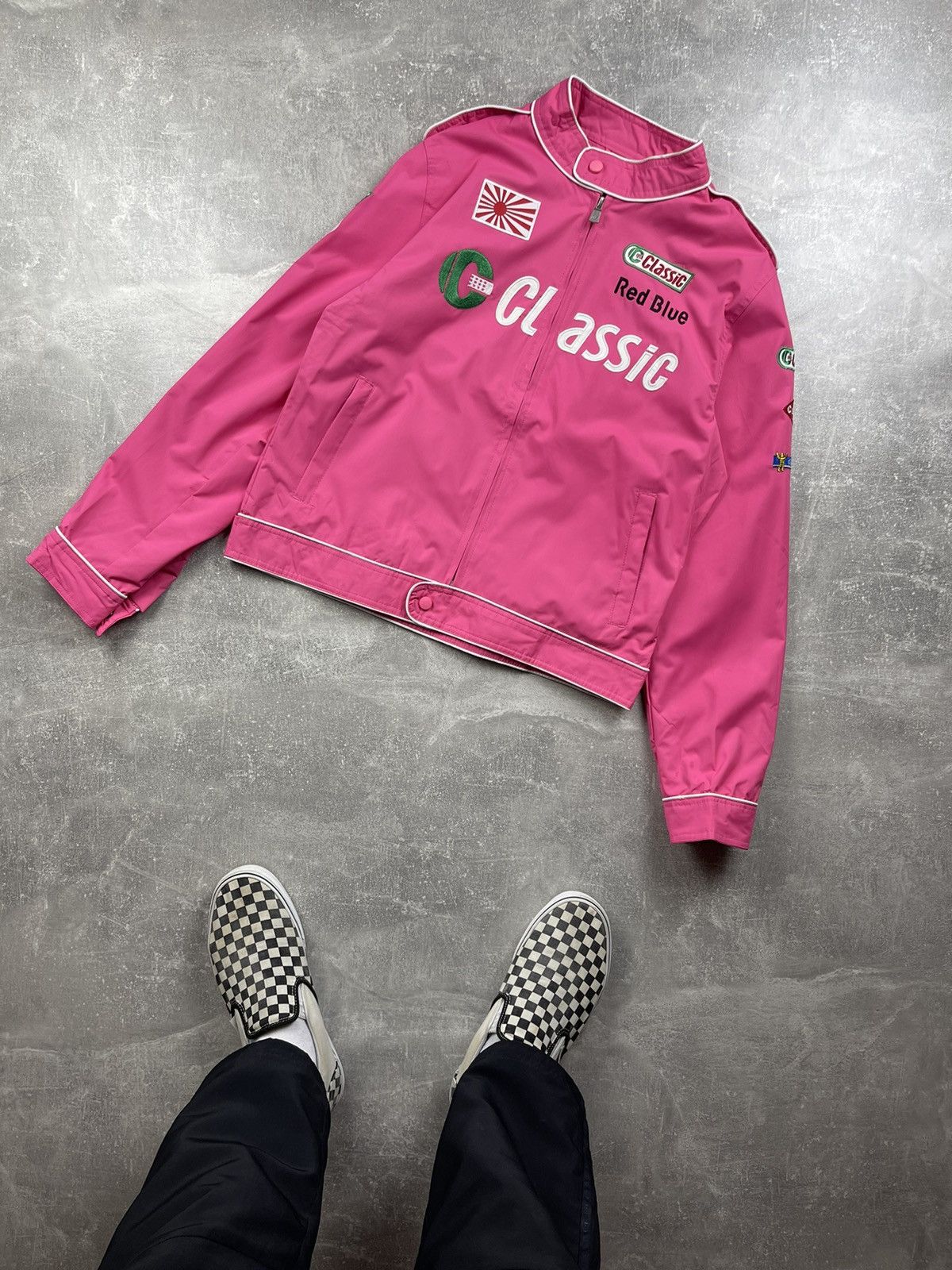Vintage Vintage Classic Nascar Driver Pink Racing Jacket Size XL Size XL / US 12-14 / IT 48-50 - 1 Thumbnail