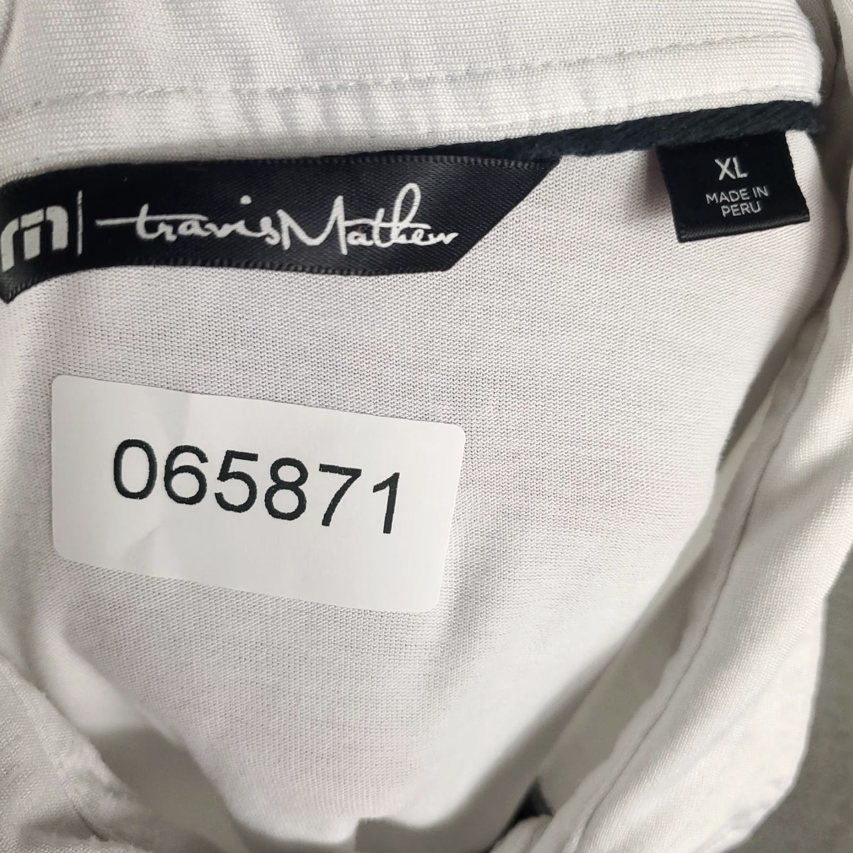 TravisMathew Travis Mathew Polo Shirt Mens XL White Gray Golf Casual Short Sleeve Polo Shirt Men's XL White Gray Golf Casual Short Sleeve Size US XL / EU 56 / 4 - 6 Thumbnail