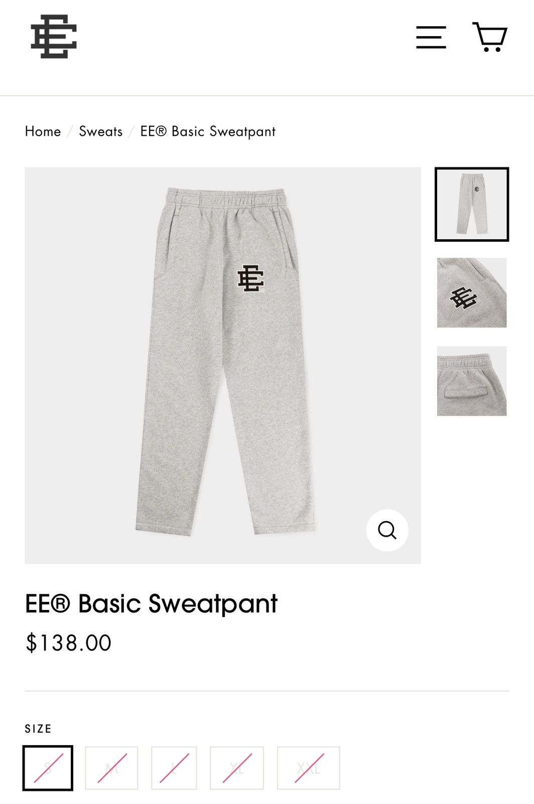 Eric Emanuel NEW Eric Emanuel Basic Sweatpants Gray Large Size US 34 / EU 50 - 7 Thumbnail