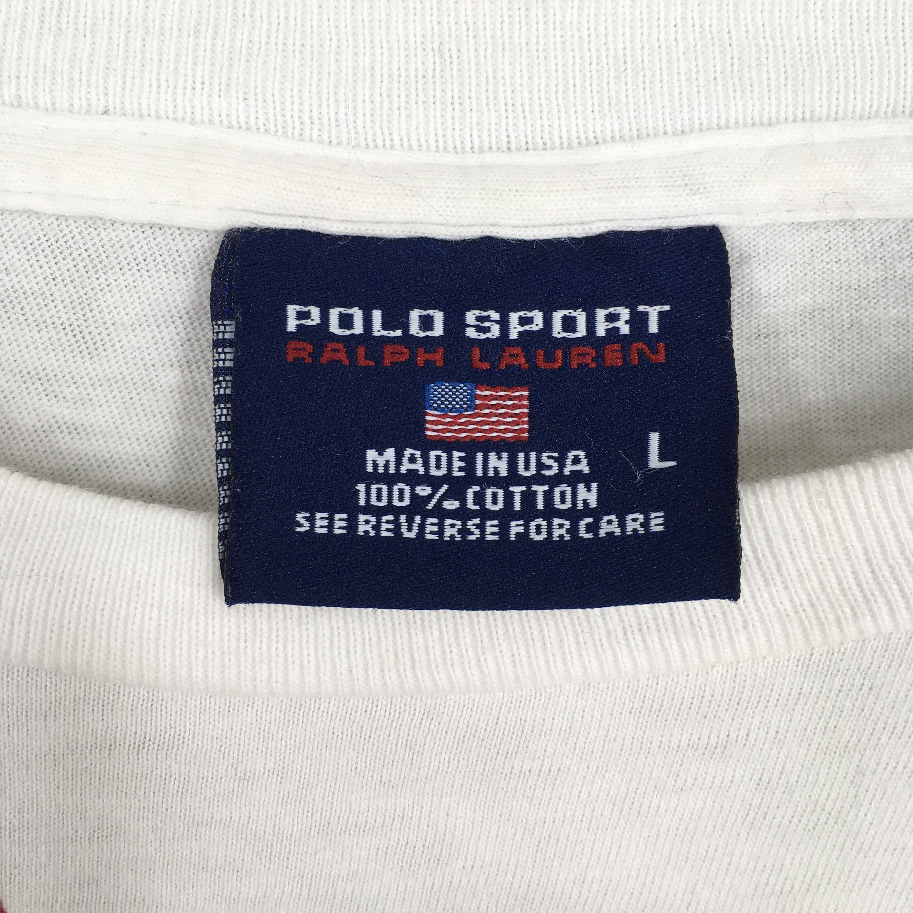 Polo Ralph Lauren Vintage 90's Polo Sport Ralph Lauren Tshirt Large Size US L / EU 52-54 / 3 - 7 Thumbnail