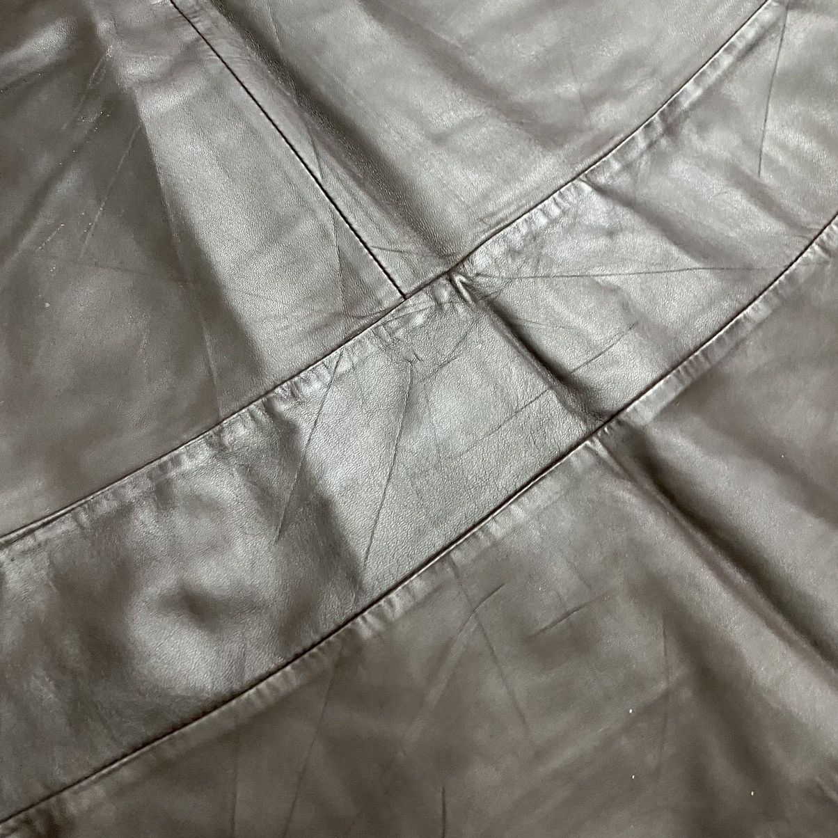Designer × Japanese Brand Cordier sheep leather midi skirt japan Size 26" / US 2 / IT 38 - 11 Thumbnail