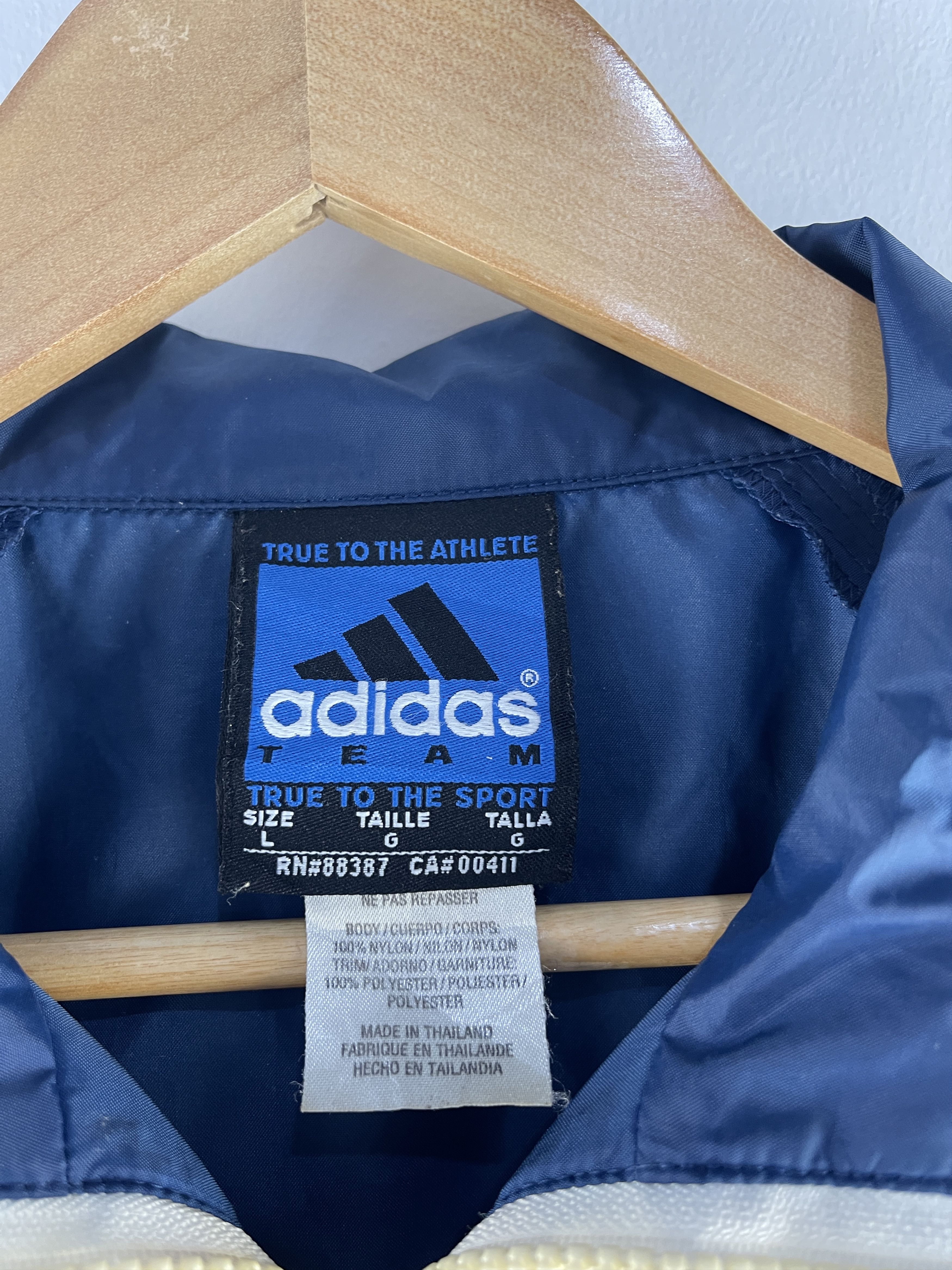 Adidas Vintage NY Adidas Anorak Windbreaker Jacket Size US L / EU 52-54 / 3 - 9 Thumbnail