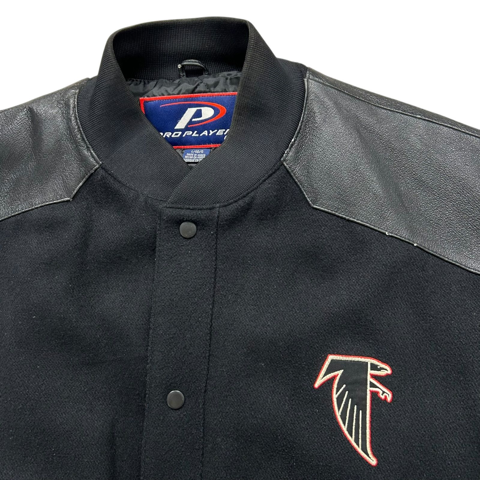 NFL VTG 90s ATLANTA FALCONS PRO PLAYER VARSITY JACKET BLACK Size US L / EU 52-54 / 3 - 4 Thumbnail
