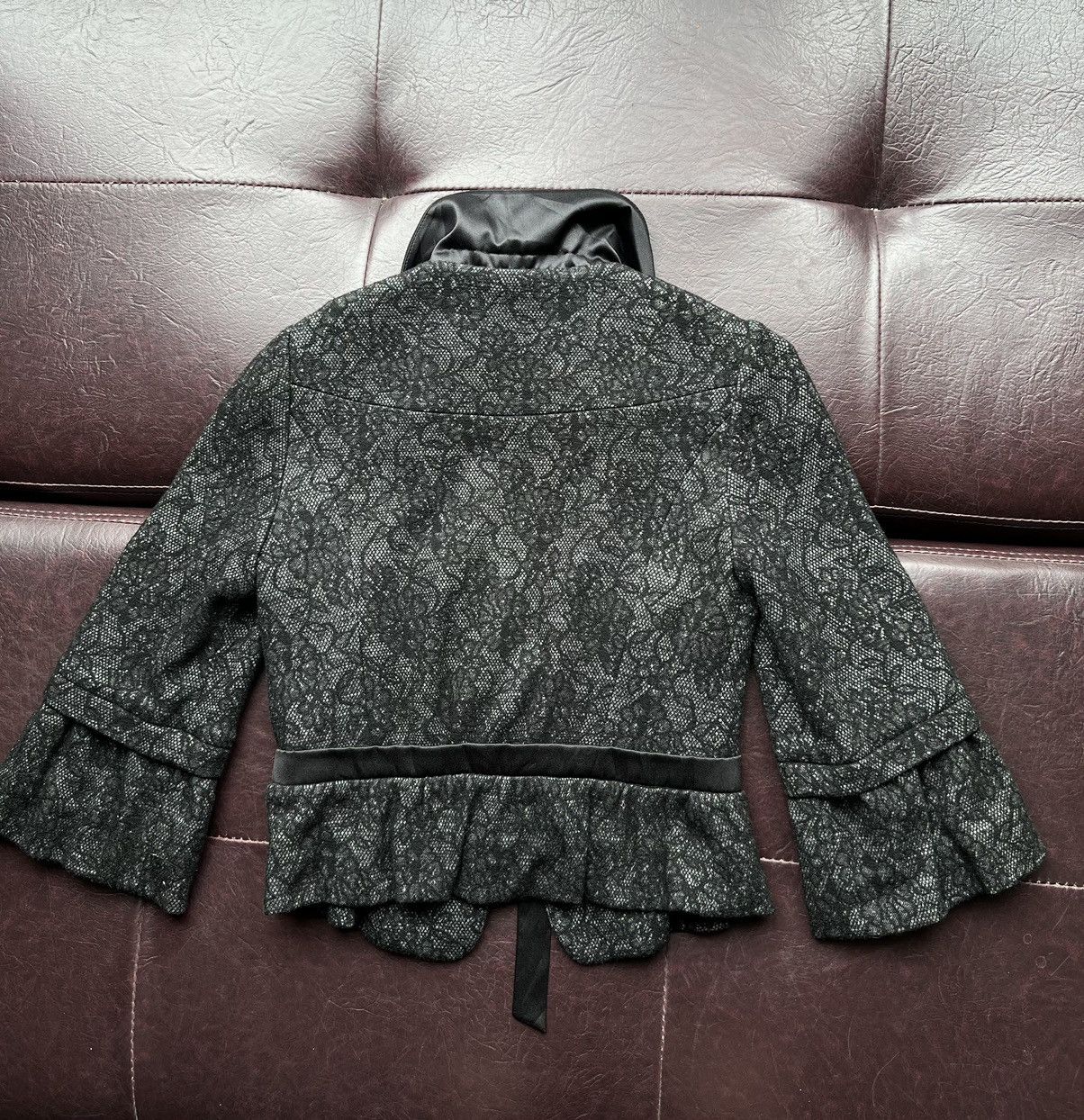 Miu Miu Blommsbury lace gothic blazer 🥀🖤 Size S / US 4 / IT 40 - 17 Thumbnail