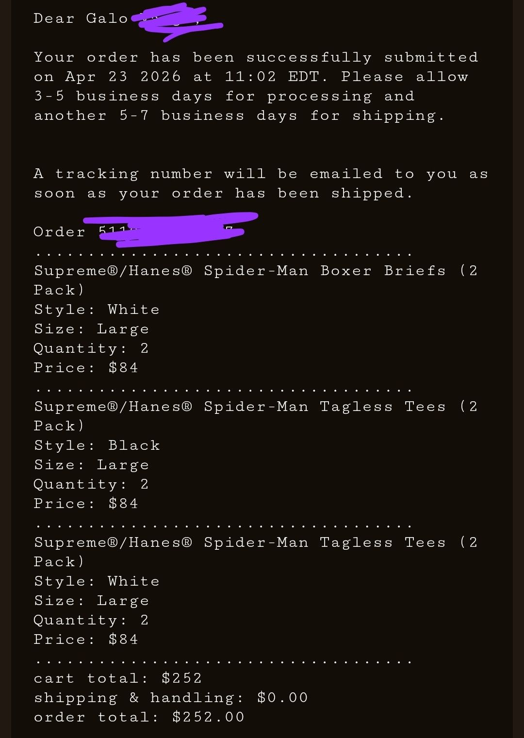 Hanes × Supreme Supreme x Hanes Spider-Man Tagless Tees 2-Pack White SS26 Size US L / EU 52-54 / 3 - 2 Thumbnail