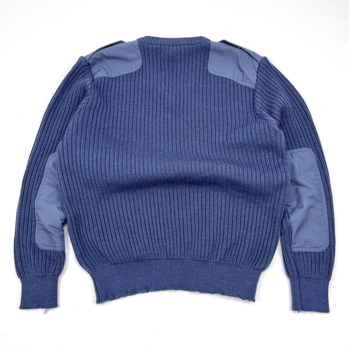 Vintage Vintage military surplus denim blue knit sweater Size US M / EU 48-50 / 2 - 3 Thumbnail