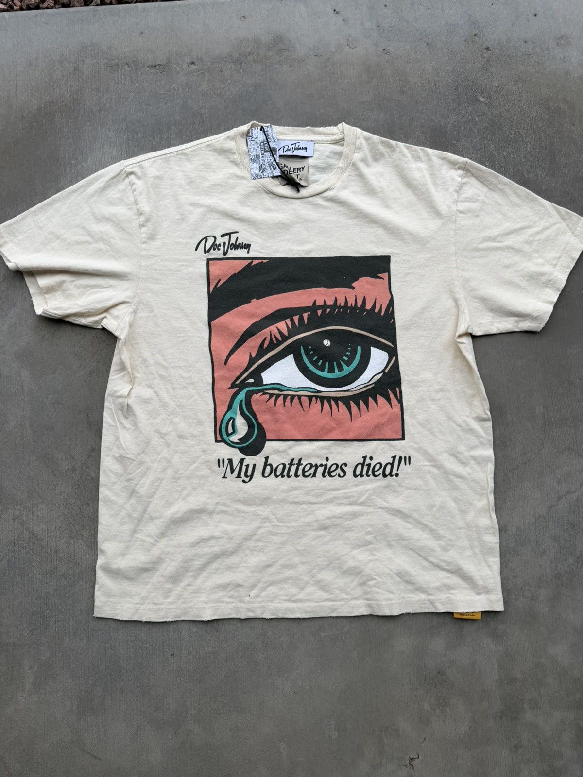 Gallery Dept. Gallery Dept. Dead Batteries T-Shirt – Cream – NWT Large Size US L / EU 52-54 / 3 - 1 Thumbnail